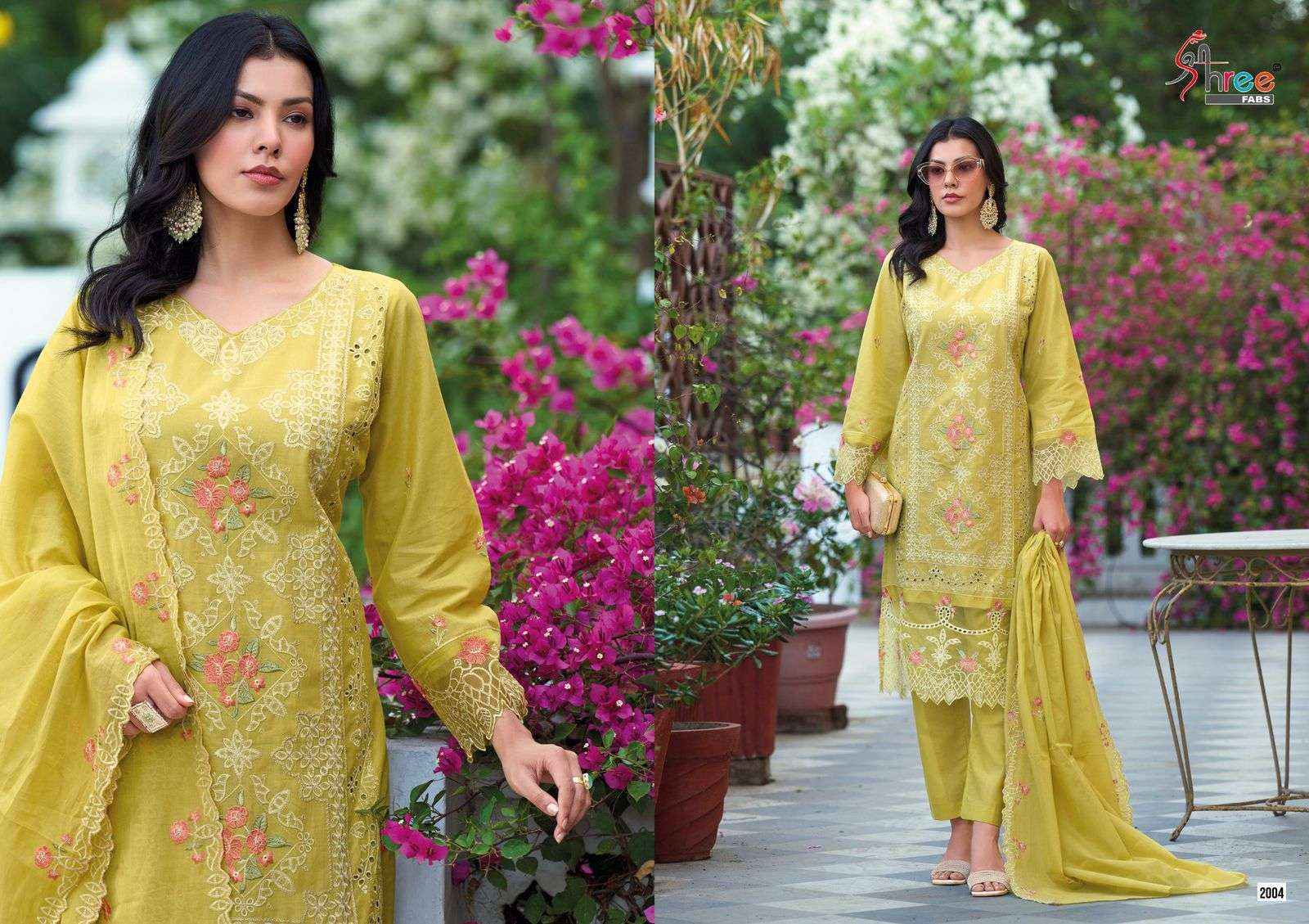 Shree Fabs Tasrif Premium Embroidered Lawn Cotton Dress Material ( 6 Pcs Catalogue )