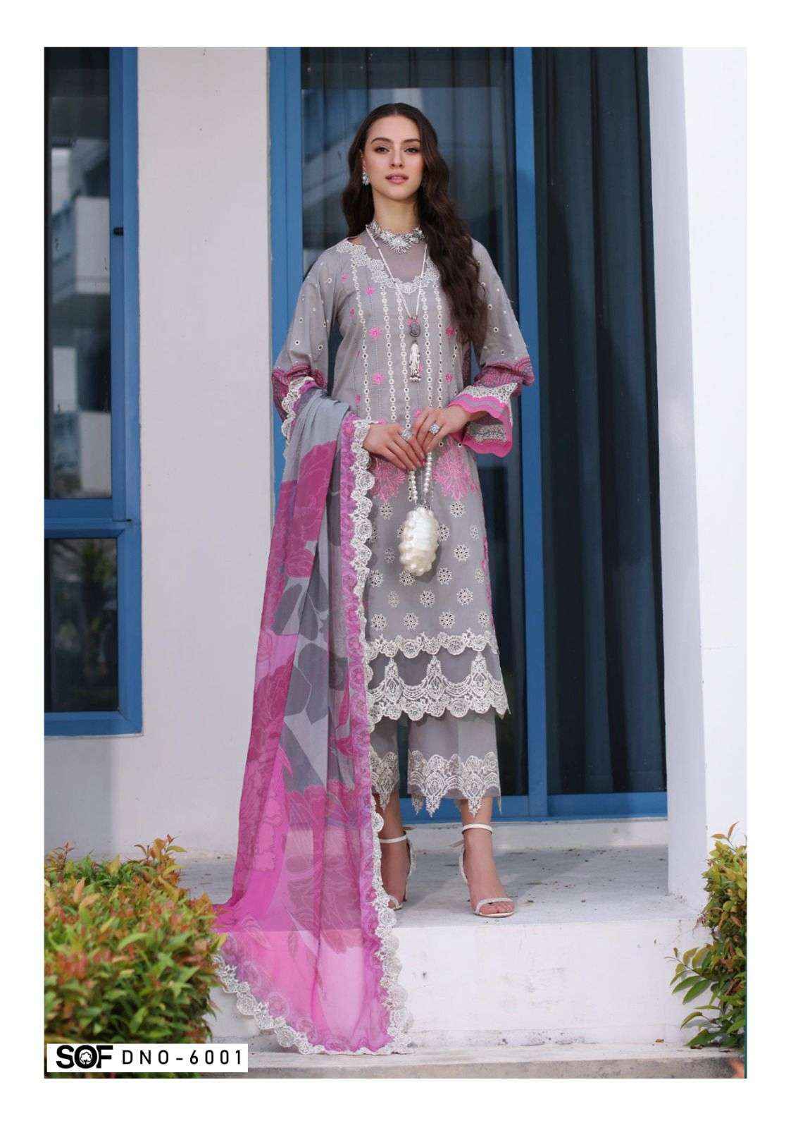 SHREE OM FAB ALIYA B VOL 6 LAWN COTTON DIGITAL PRINTS SUIT WHOLESALE PRICE ( 6 PCS CATALOG )