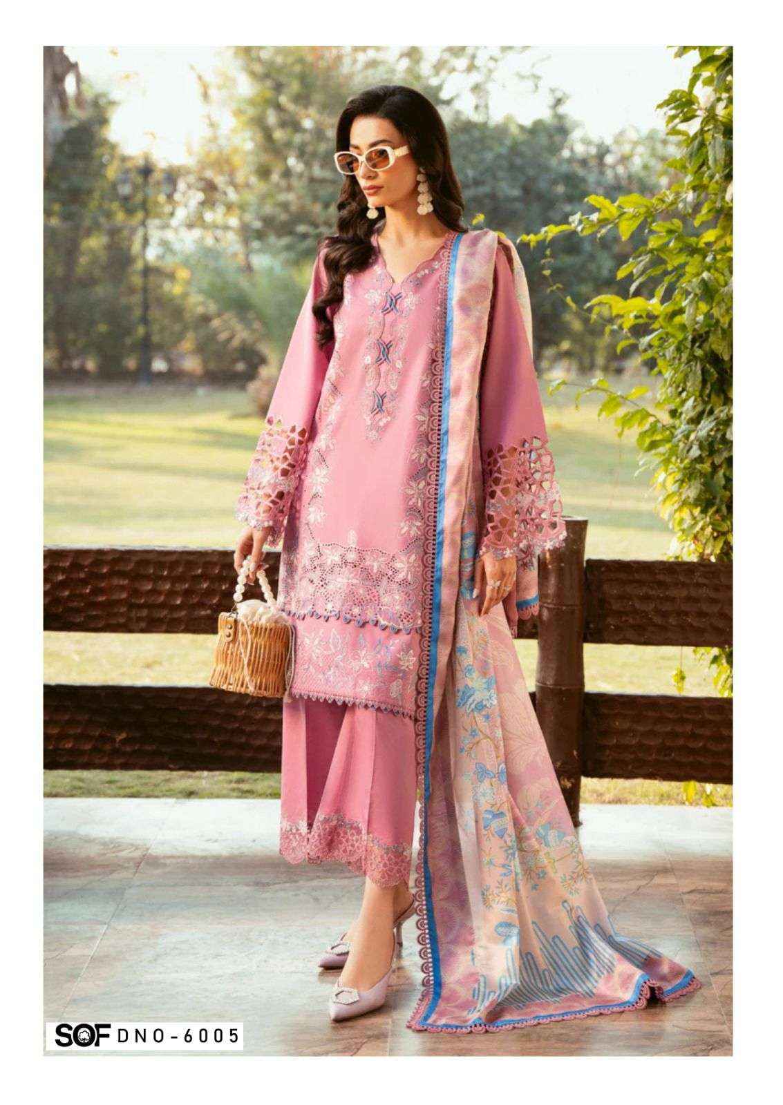 SHREE OM FAB ALIYA B VOL 6 LAWN COTTON DIGITAL PRINTS SUIT WHOLESALE PRICE ( 6 PCS CATALOG )