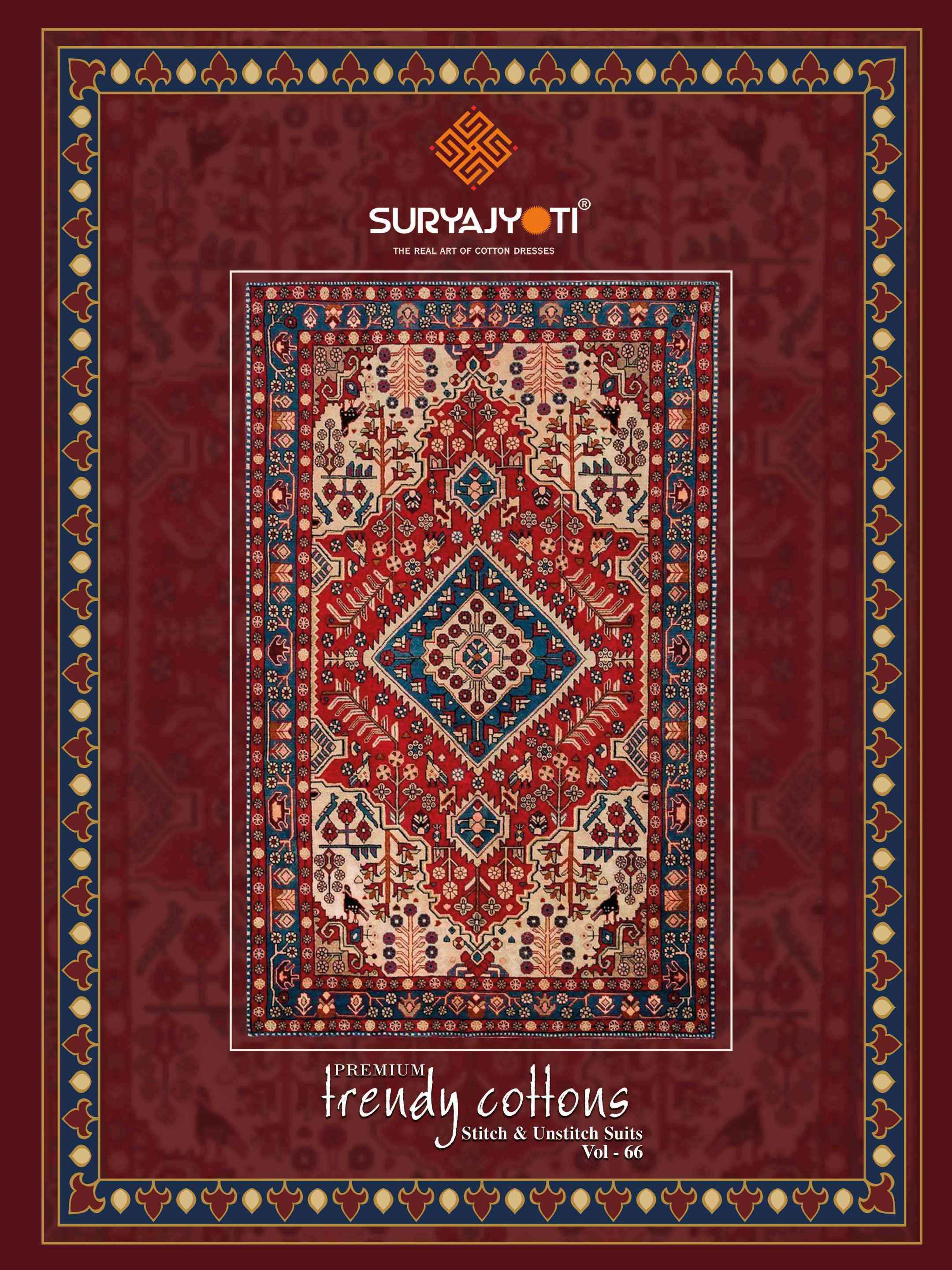 Suryajyoti Cotton Trendy Cotton Vol 66 Cotton Dress Material ( 20 pcs Catalogue )
