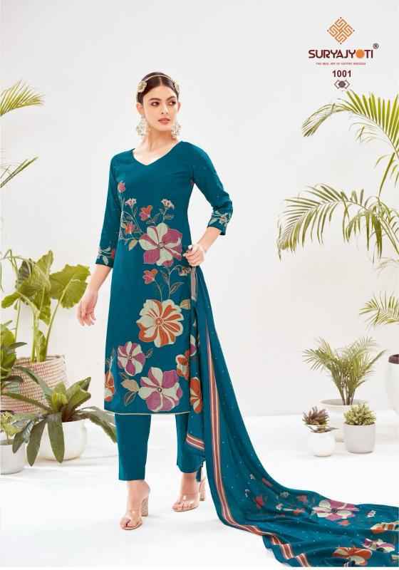Suryajyoti Khushi Vol 1 Roman Silk Dress Material Wholesale Price ( 6 pcs Catalogue )