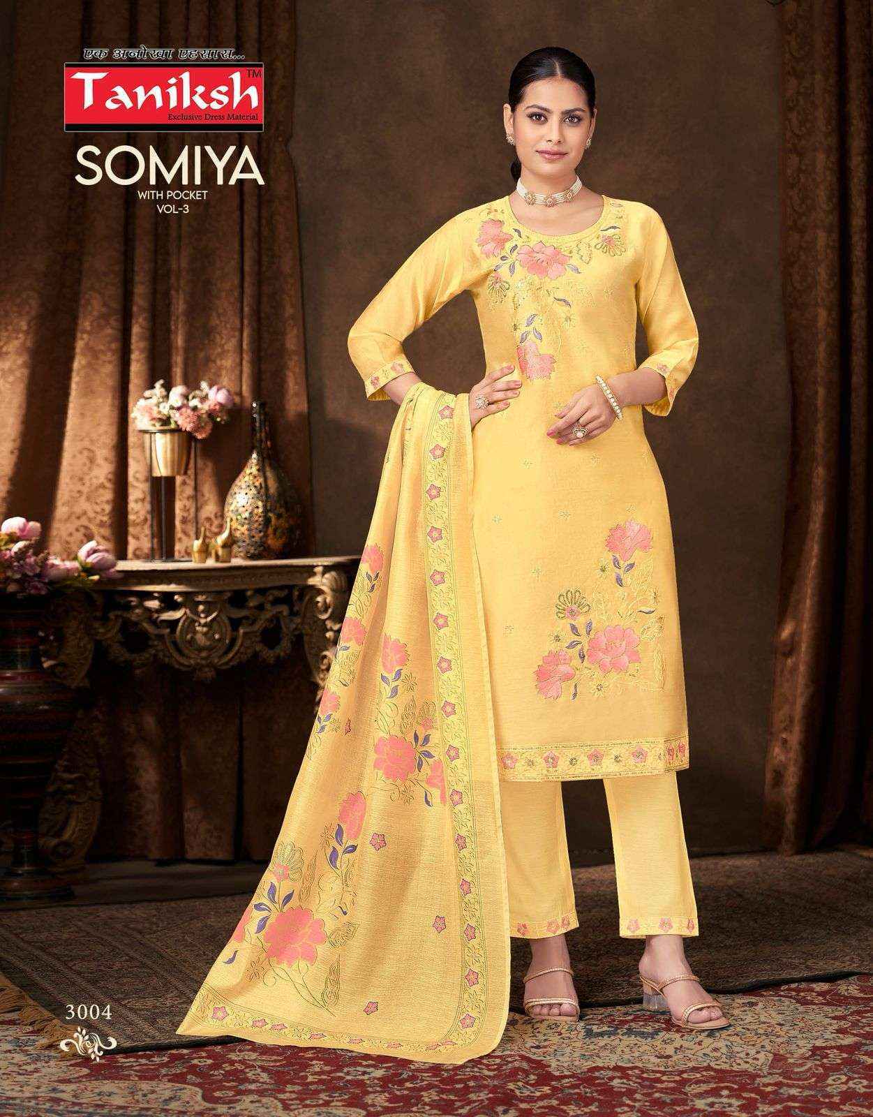 Taniksh Somiya Vol 3 Roman Silk Kurti Combo Set Wholesale Rate ( 8 Pcs Catalog )