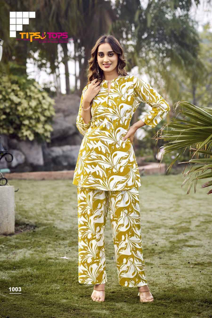 Tips & Tops Fashion Beats Vol 10 Reyon Co ord Set Deess Wholesale Rate ( 10 Pcs Catalog )