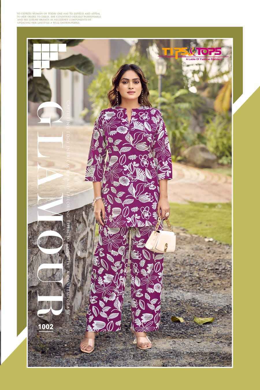 Tips & Tops Fashion Beats Vol 10 Reyon Co ord Set Deess Wholesale Rate ( 10 Pcs Catalog )
