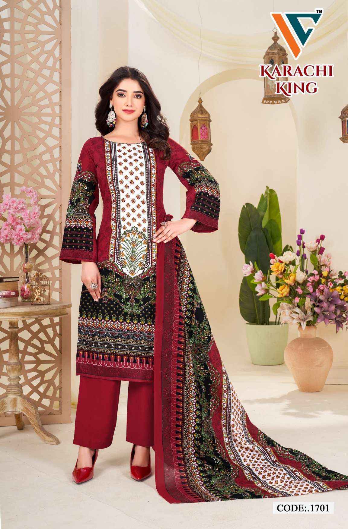 Vandana Creation Karachi King Vol 17 Cotton Dress Material ( 8 pcs Catalogue )