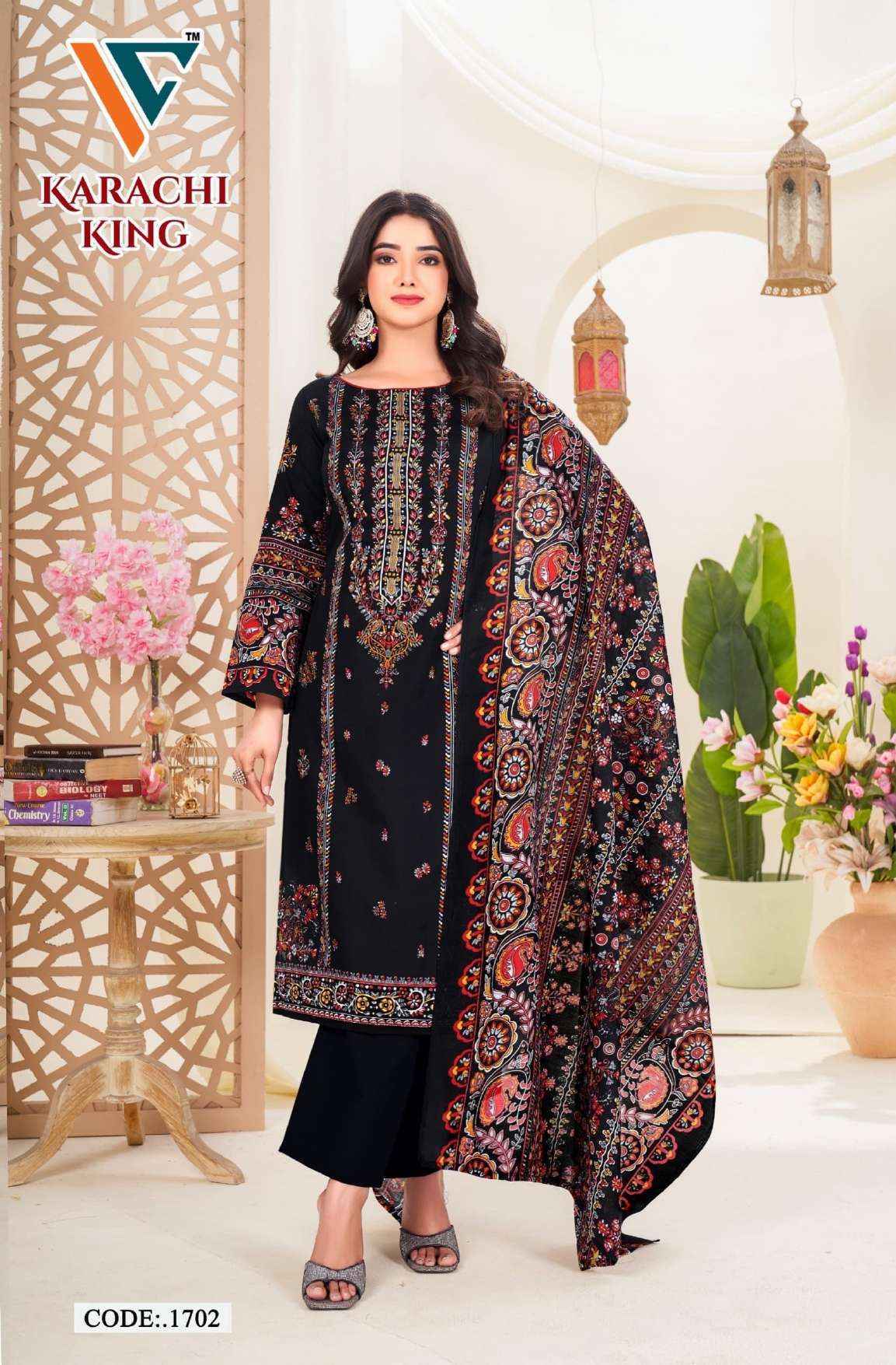 Vandana Creation Karachi King Vol 17 Cotton Dress Material ( 8 pcs Catalogue )