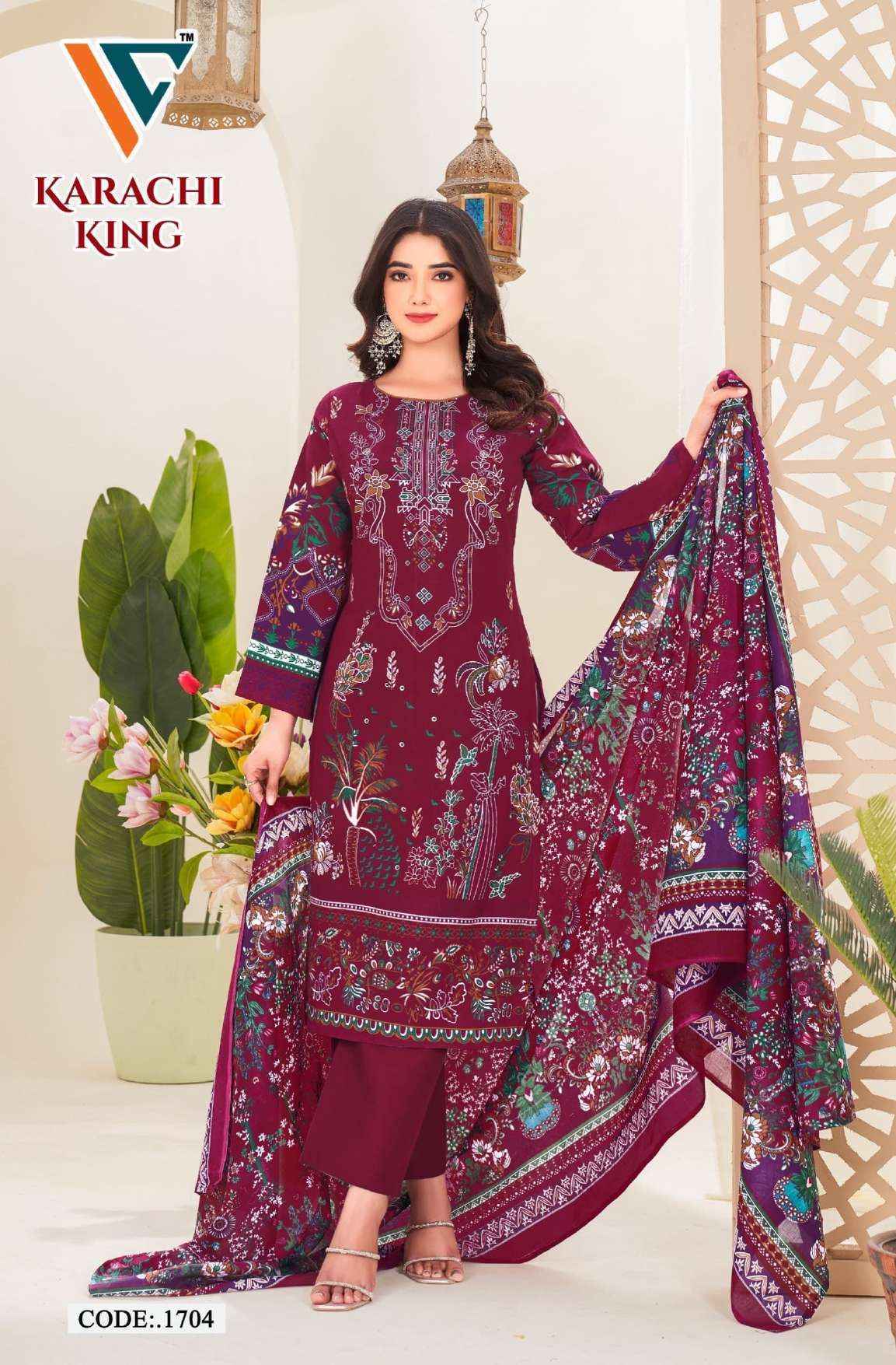 Vandana Creation Karachi King Vol 17 Cotton Dress Material ( 8 pcs Catalogue )