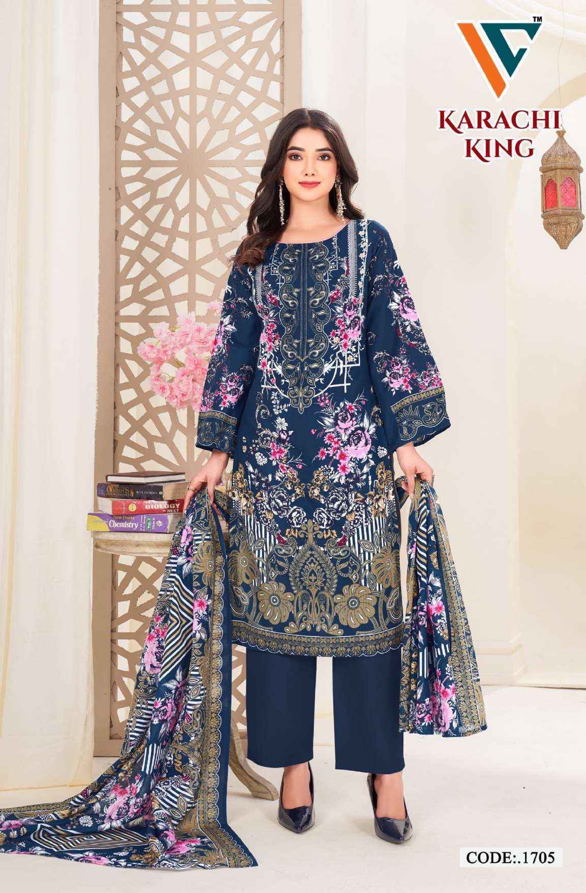 Vandana Creation Karachi King Vol 17 Cotton Dress Material ( 8 pcs Catalogue )