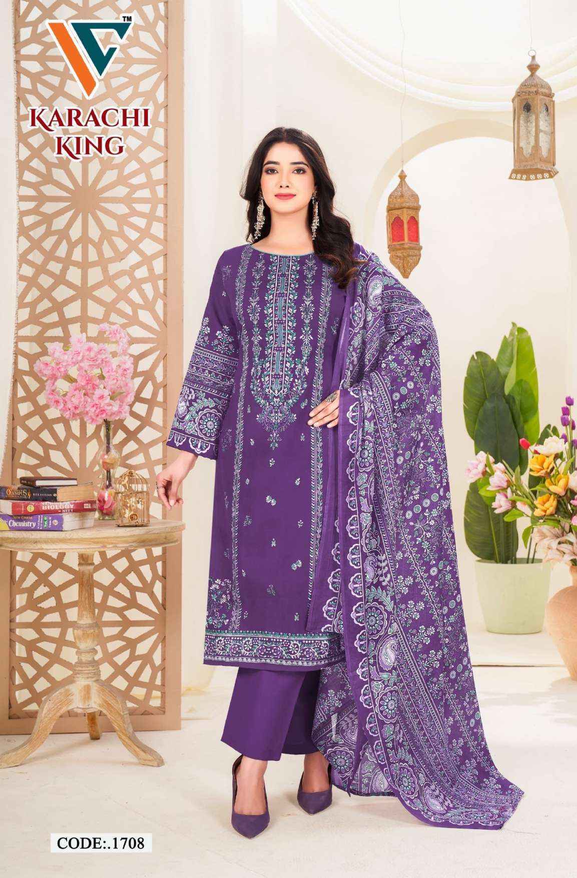 Vandana Creation Karachi King Vol 17 Cotton Dress Material ( 8 pcs Catalogue )