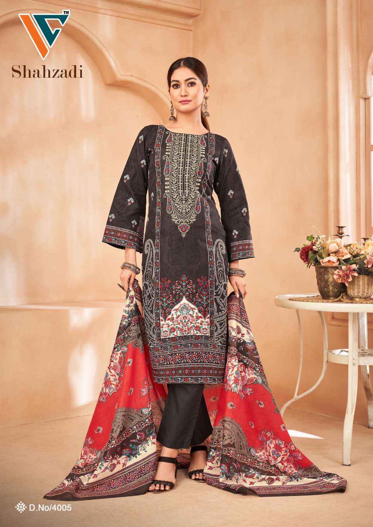 Vandana Creation Shahzadi Vol 4 Cotton Dress Material Wholesale Catalog ( 8 pcs Catalogue )