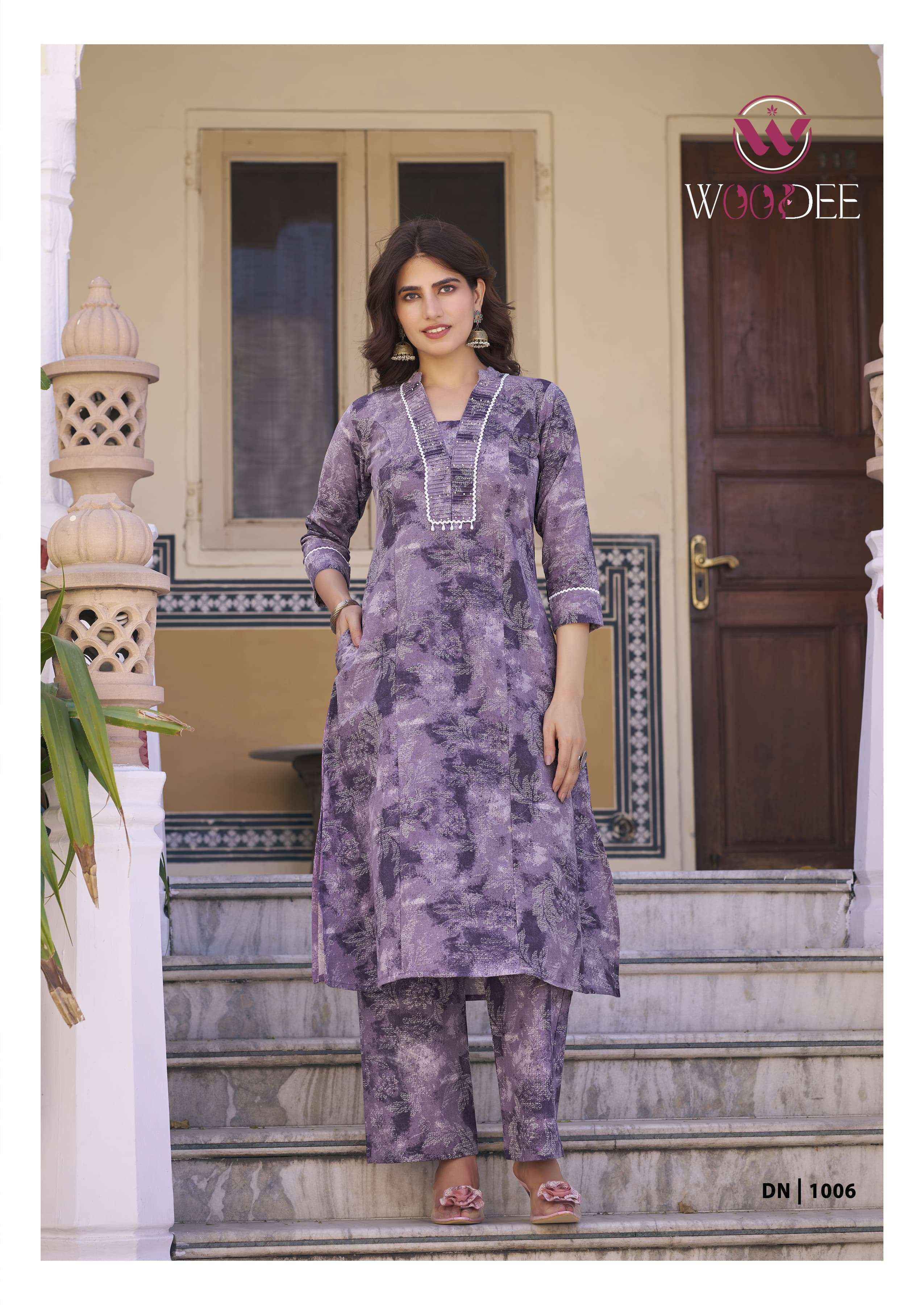 Woodee Aneri Cotton Kurti With Bottom Set Wholesale Price ( 6 Pcs Catalog )
