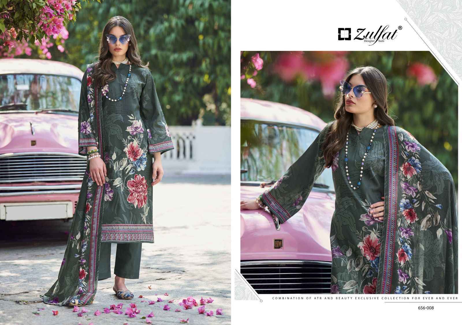 Zulfat Designer Bahaar Cottn Dress Material Wholesale Price ( 8 pcs Catalogue )