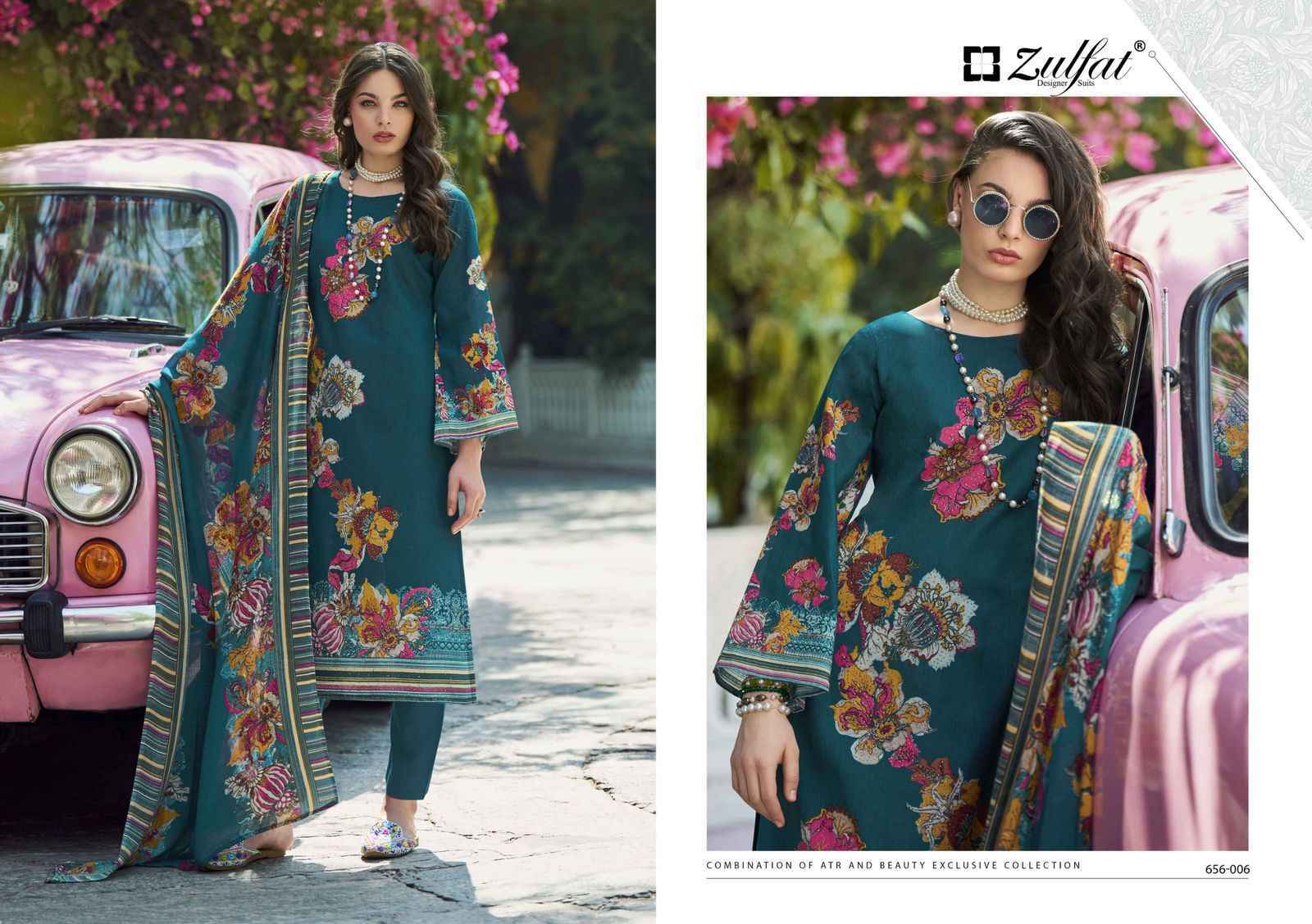 Zulfat Designer Bahaar Cottn Dress Material Wholesale Price ( 8 pcs Catalogue )