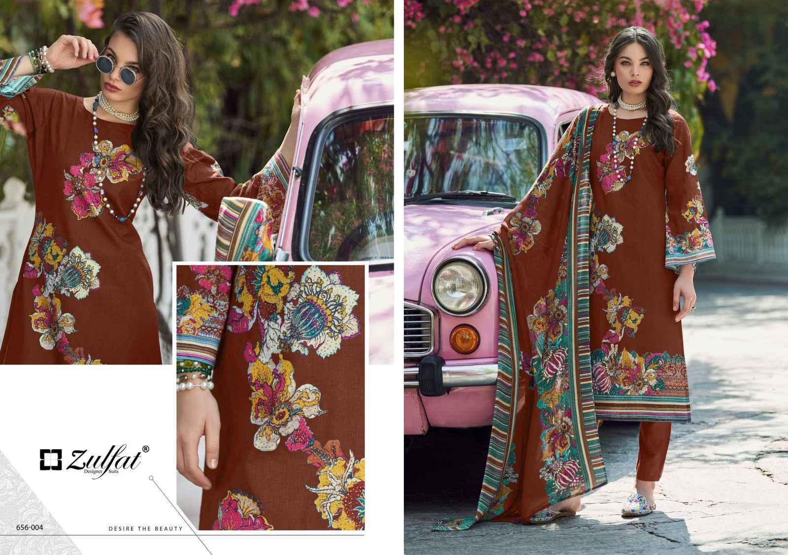 Zulfat Designer Bahaar Cottn Dress Material Wholesale Price ( 8 pcs Catalogue )