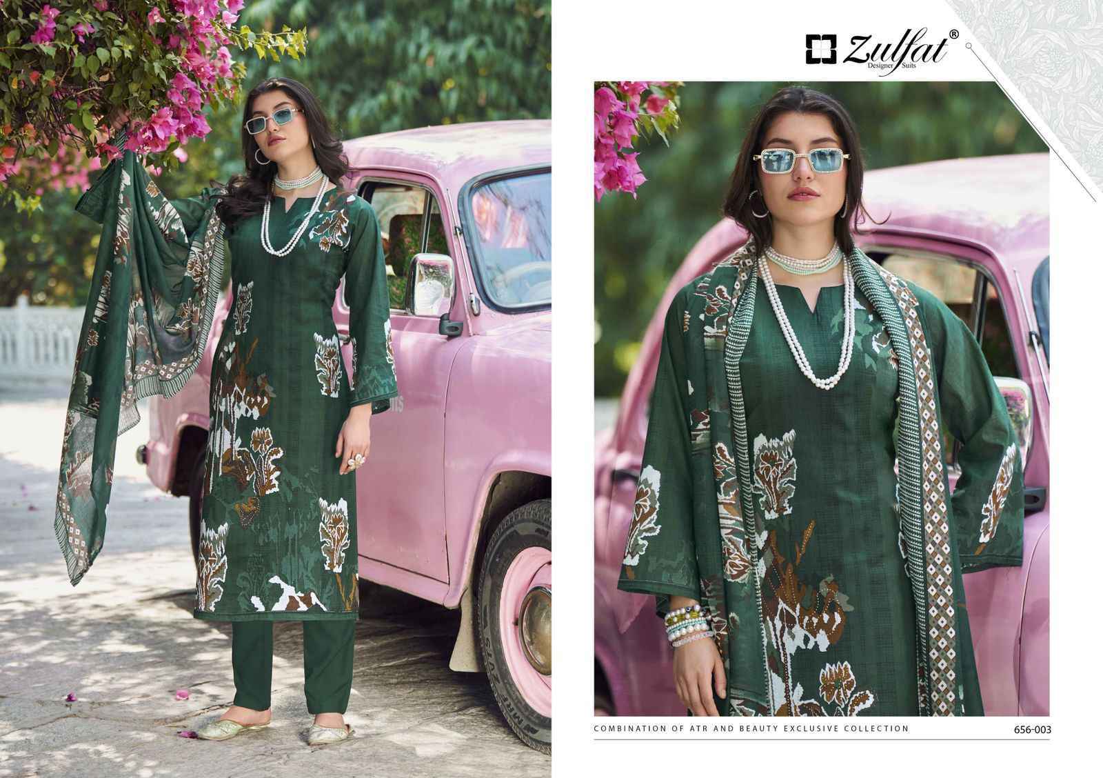 Zulfat Designer Bahaar Cottn Dress Material Wholesale Price ( 8 pcs Catalogue )