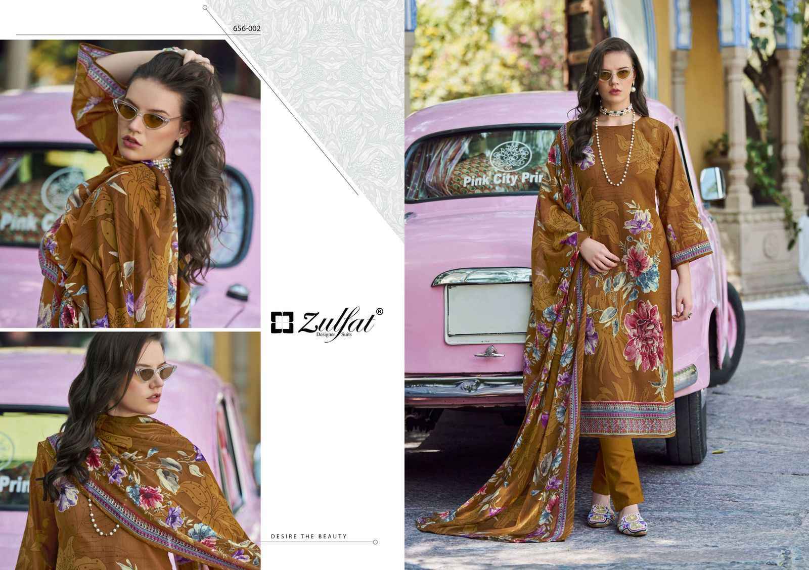 Zulfat Designer Bahaar Cottn Dress Material Wholesale Price ( 8 pcs Catalogue )