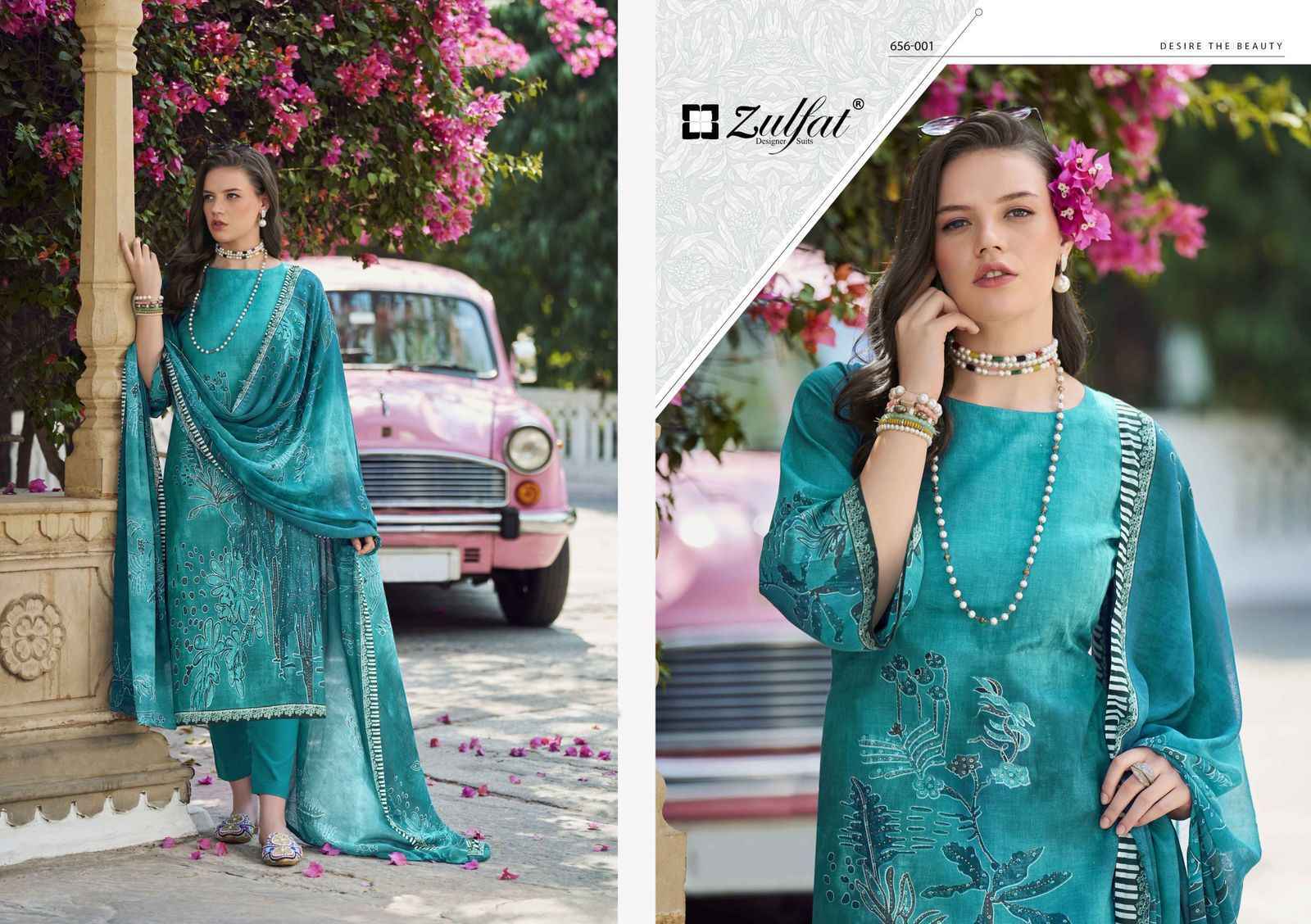 Zulfat Designer Bahaar Cottn Dress Material Wholesale Price ( 8 pcs Catalogue )