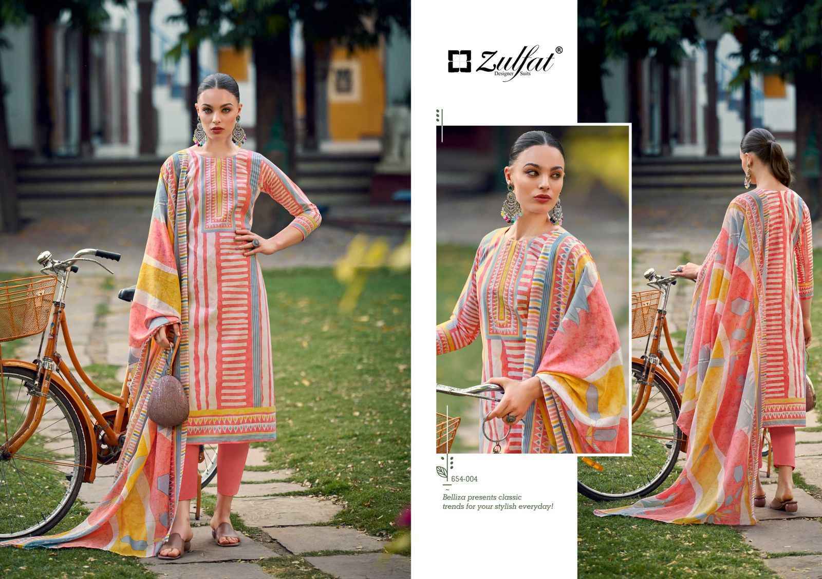 Zulfat Designer Farhana Vol 10 Cotton Suits New Catalog ( 8 pcs Catalogue )