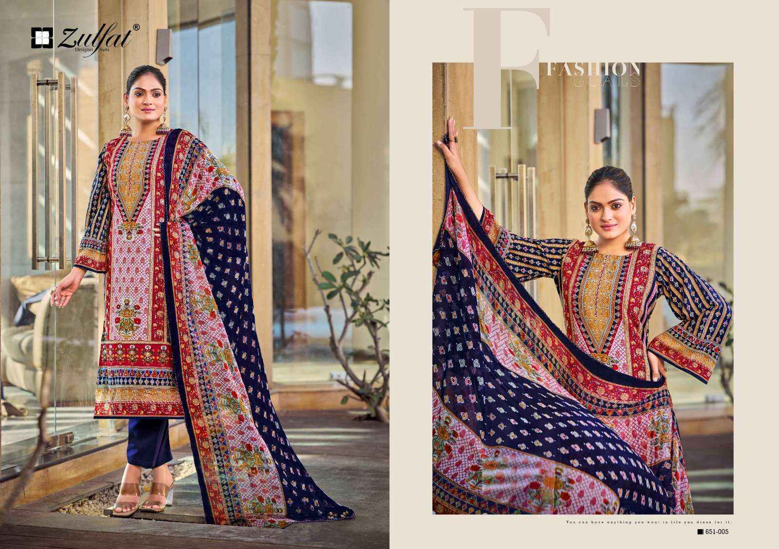 Zulfat Designer Nafisa Viscose Rayon Dress Material Wholesale Price ( 6 pcs Catalogue )