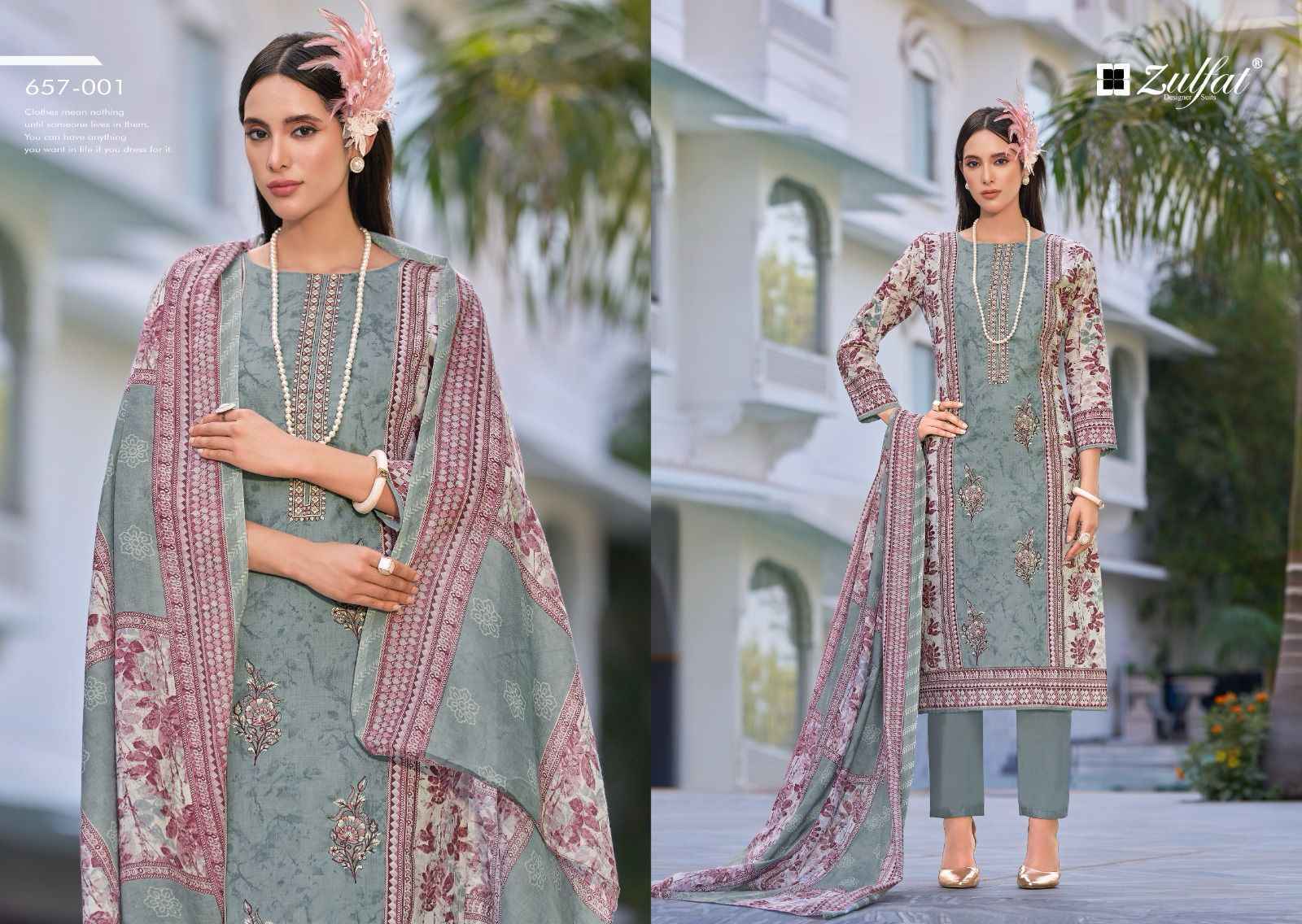 Zulfat Designer Venisha Cotton Dress Material Wholesale Price ( 8 pcs Catalogue )
