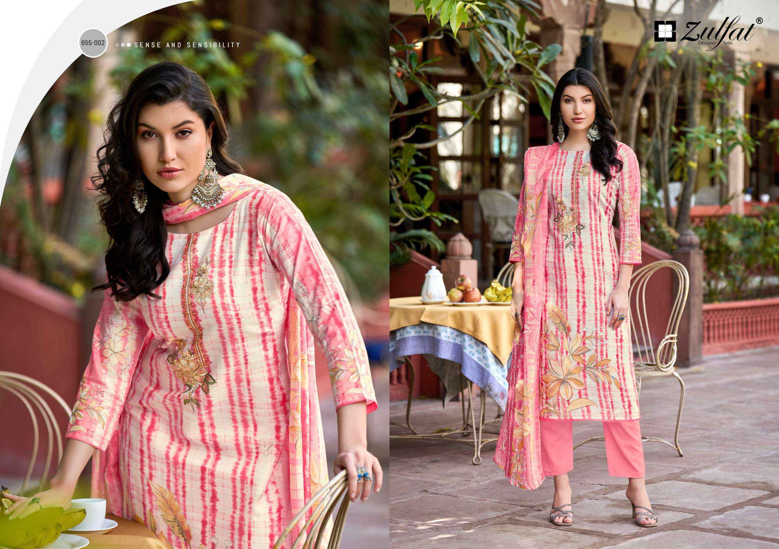 Zulfat Noor Vol 2 Cotton Salwar Kameez Wholesale Rate ( 8 Pcs Catalog )