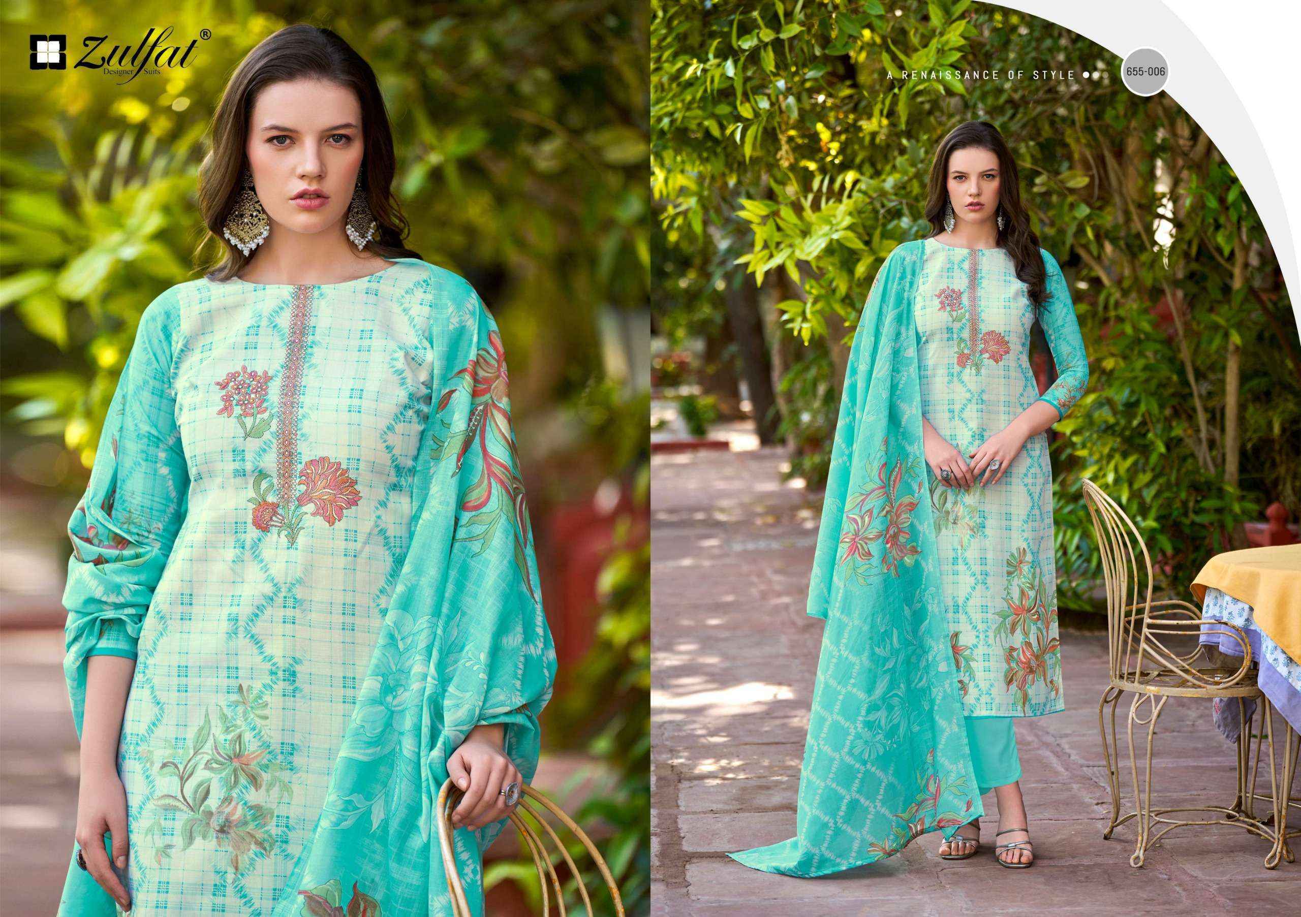 Zulfat Noor Vol 2 Cotton Salwar Kameez Wholesale Rate ( 8 Pcs Catalog )