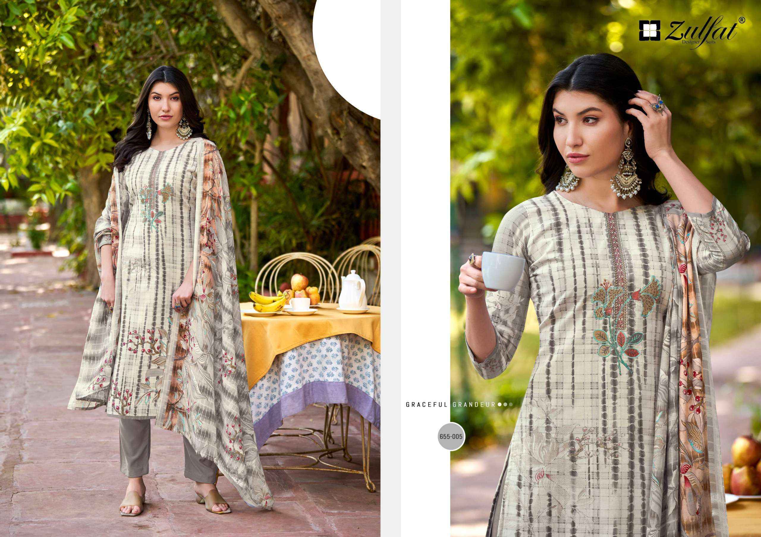 Zulfat Noor Vol 2 Cotton Salwar Kameez Wholesale Rate ( 8 Pcs Catalog )