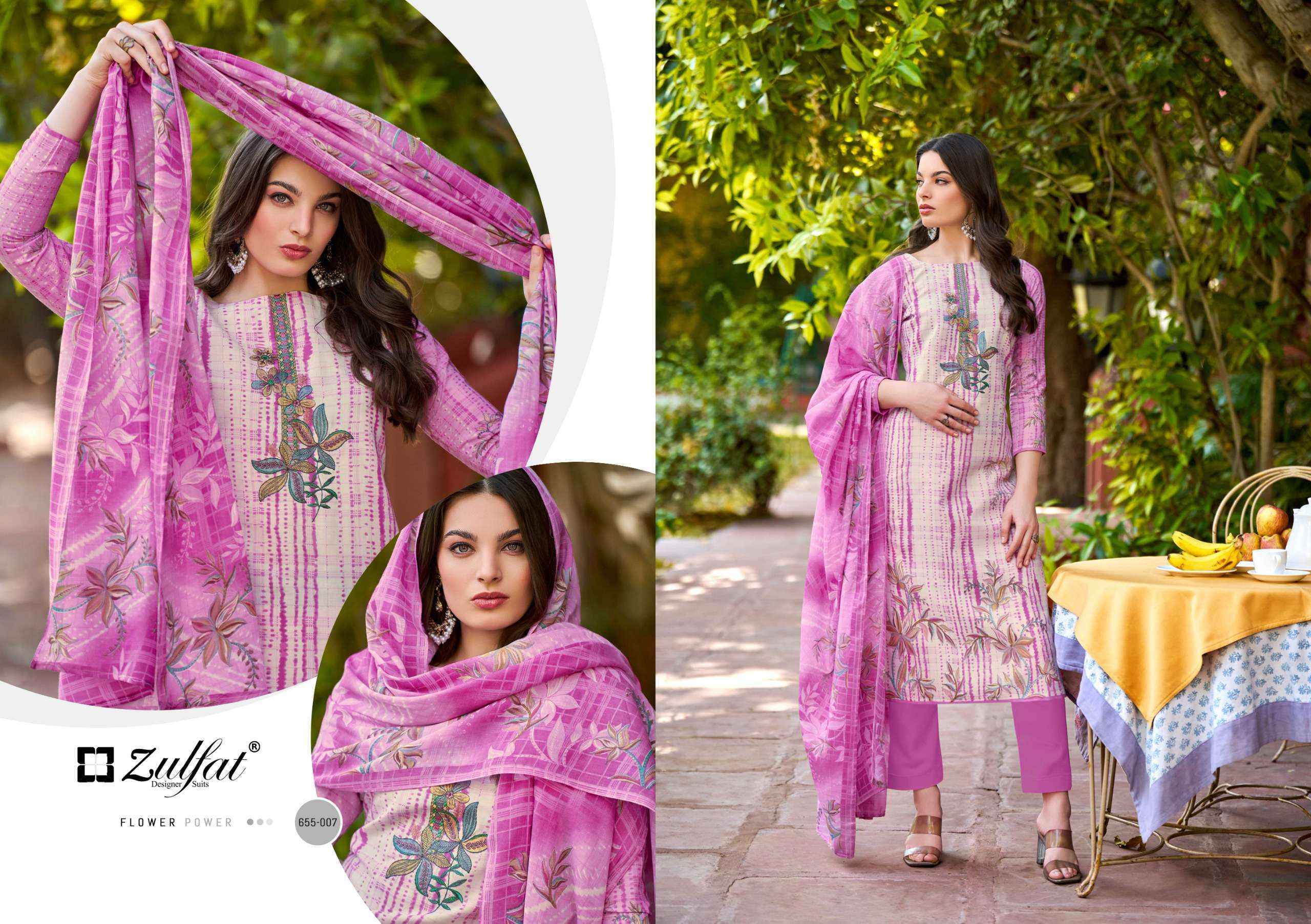 Zulfat Noor Vol 2 Cotton Salwar Kameez Wholesale Rate ( 8 Pcs Catalog )