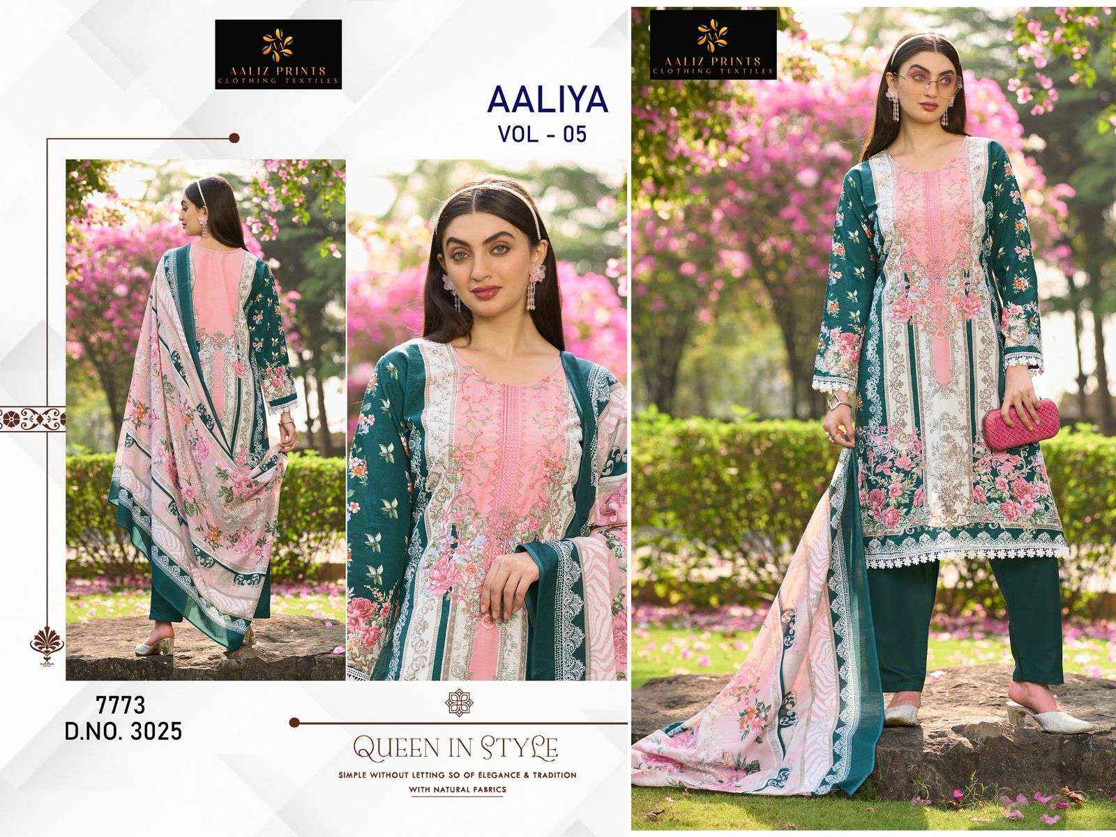 AALIZ PRINTS AALIYA VOL 5 COTTON DIGITAL PRINTS SALWAR SUIT ( 4 PCS CATALOGUE )