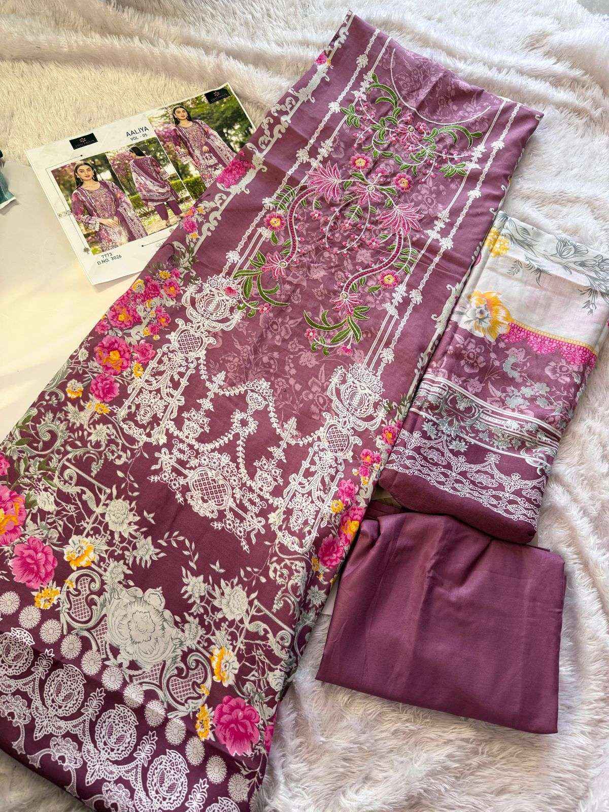 AALIZ PRINTS AALIYA VOL 5 COTTON DIGITAL PRINTS SALWAR SUIT ( 4 PCS CATALOGUE )
