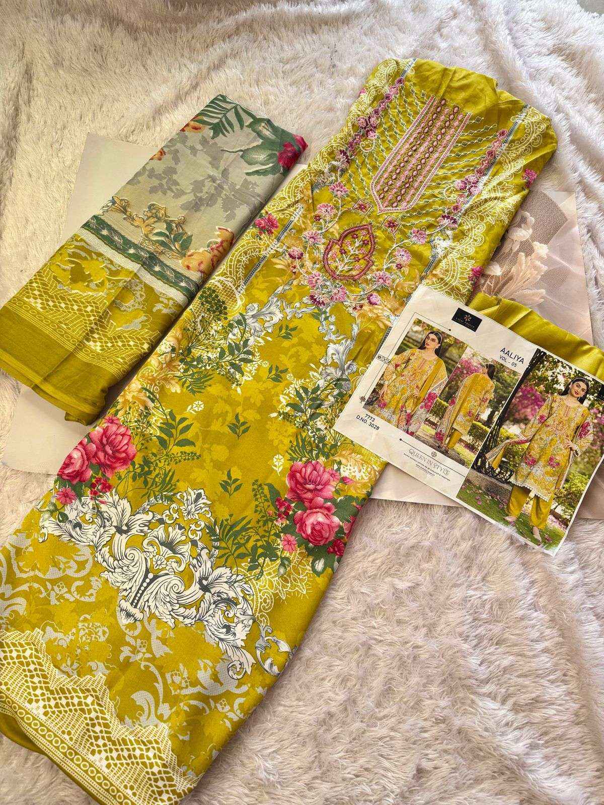 AALIZ PRINTS AALIYA VOL 5 COTTON DIGITAL PRINTS SALWAR SUIT ( 4 PCS CATALOGUE )