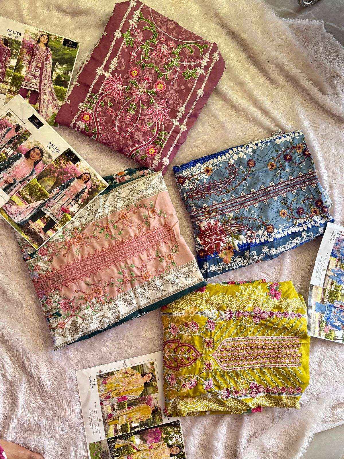 AALIZ PRINTS AALIYA VOL 5 COTTON DIGITAL PRINTS SALWAR SUIT ( 4 PCS CATALOGUE )