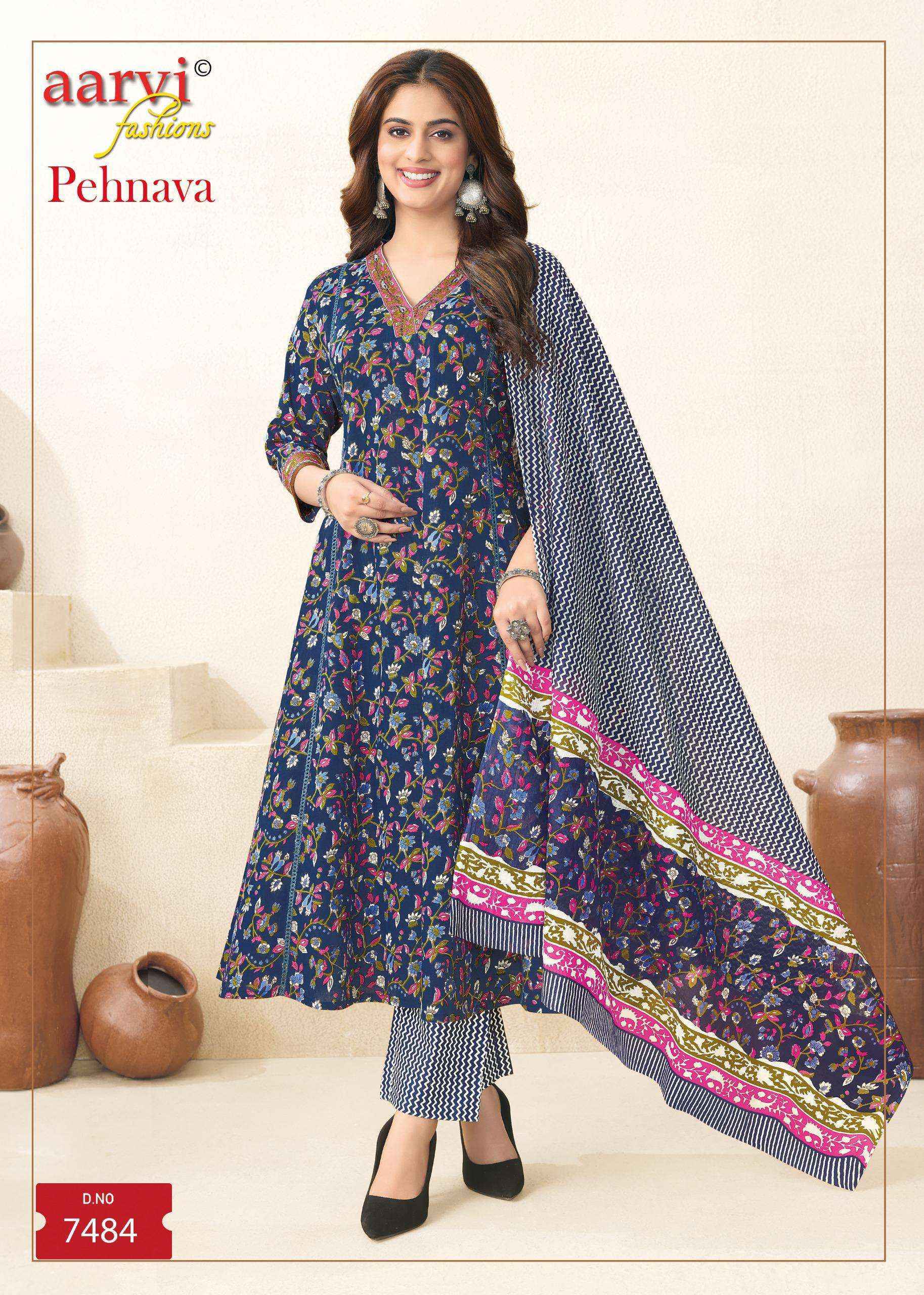 Aarvi Fashion Pehnava Vol 1 Radymade Cotton Suit Wholesale Price ( 8 Pcs Catalog )