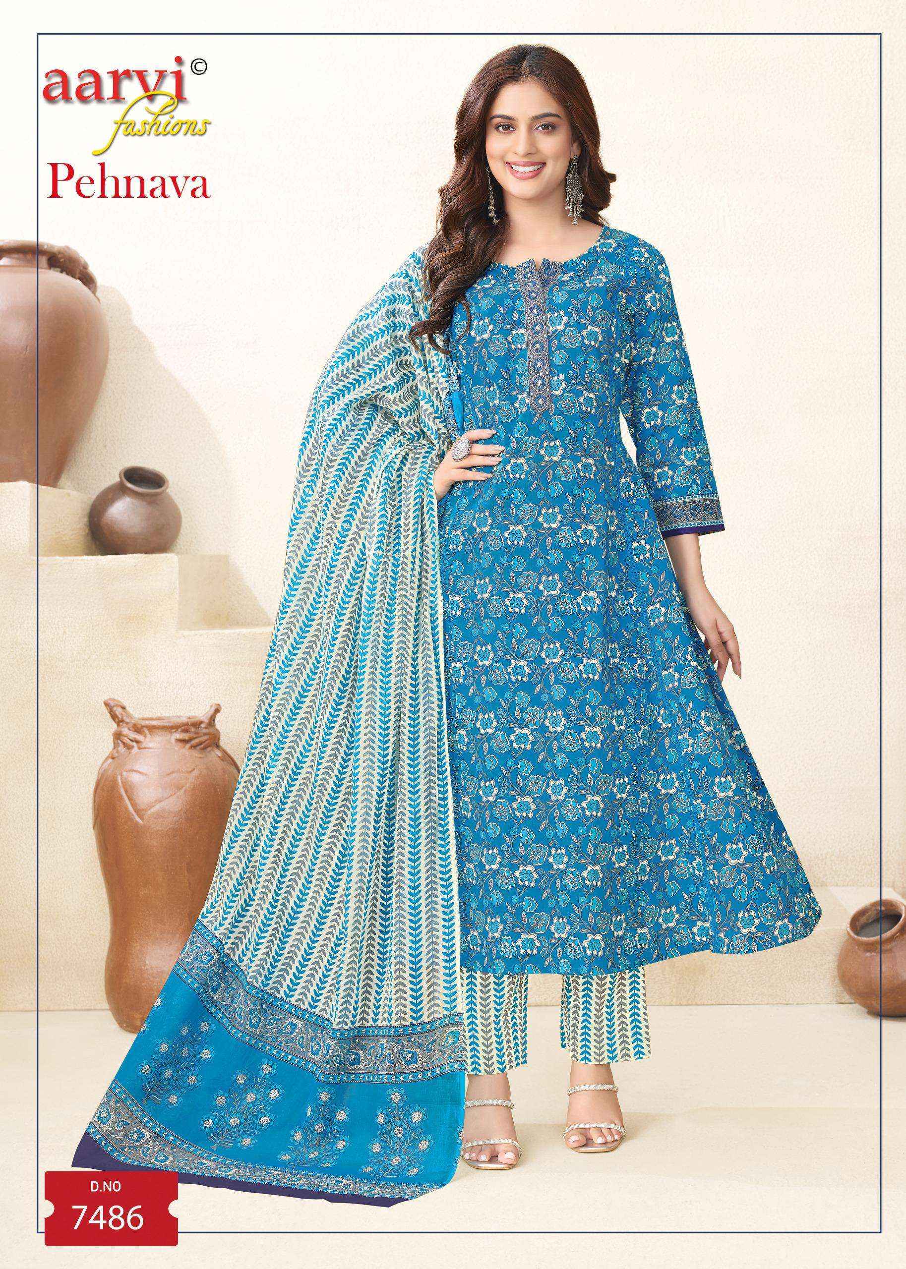 Aarvi Fashion Pehnava Vol 1 Radymade Cotton Suit Wholesale Price ( 8 Pcs Catalog )