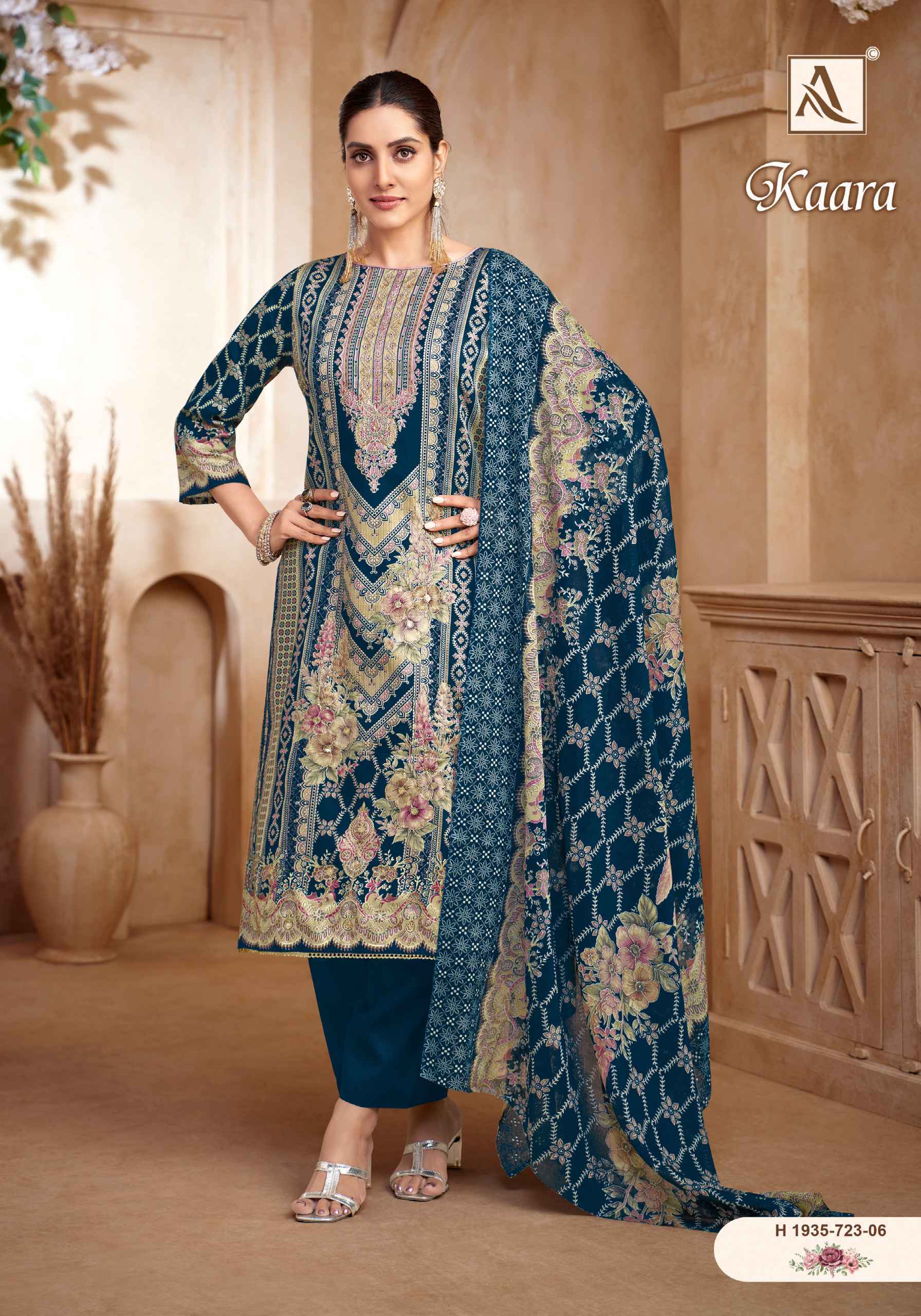 ALOK KAARA PURE ZAM COTTON DRESS MATERIAL AT WHOLESALE PRICE ( 6 pcs CATALOG )