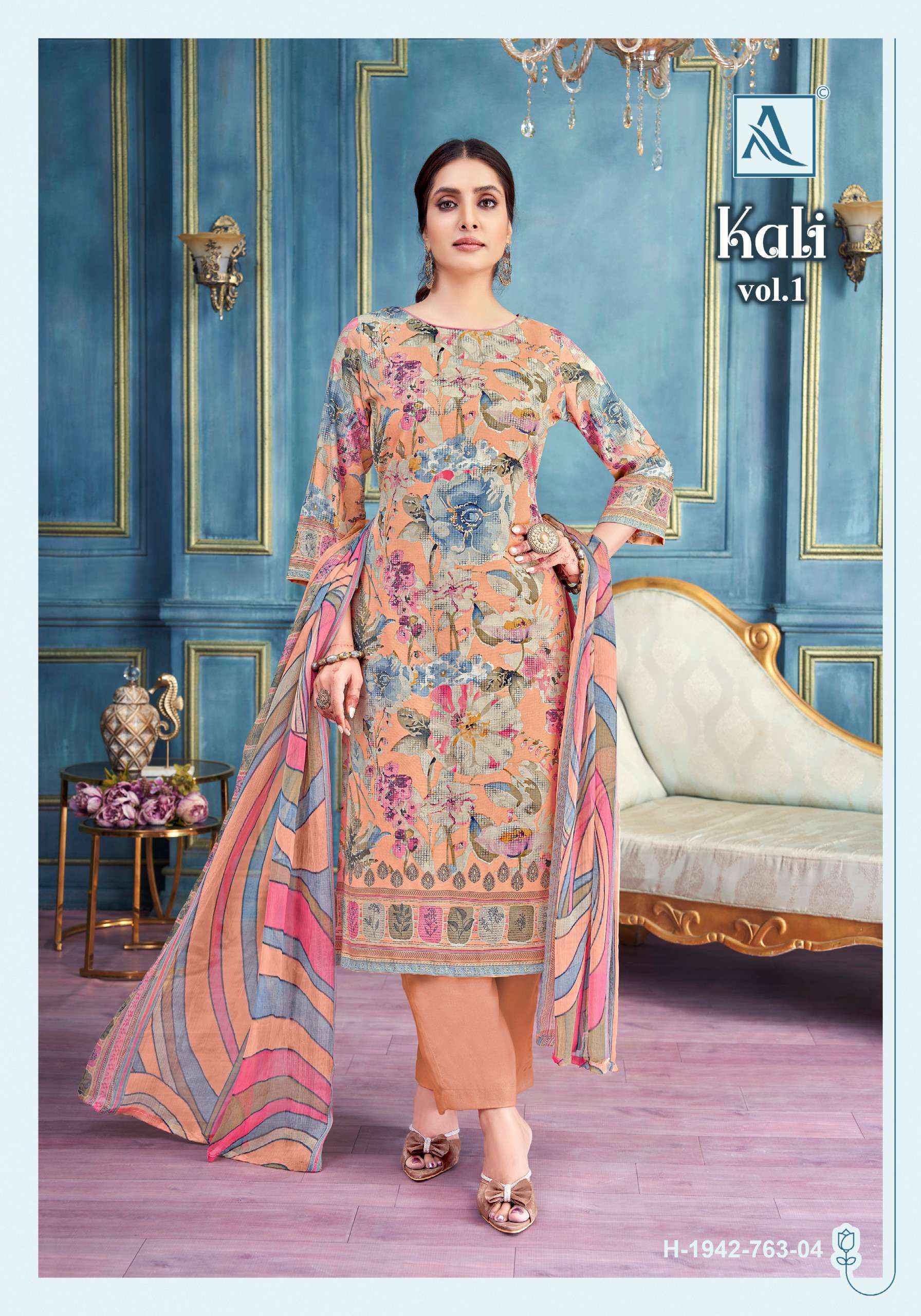 Alok Kali Viscouse Dress Material Wholesale Price ( 4 pcs Catalogue )