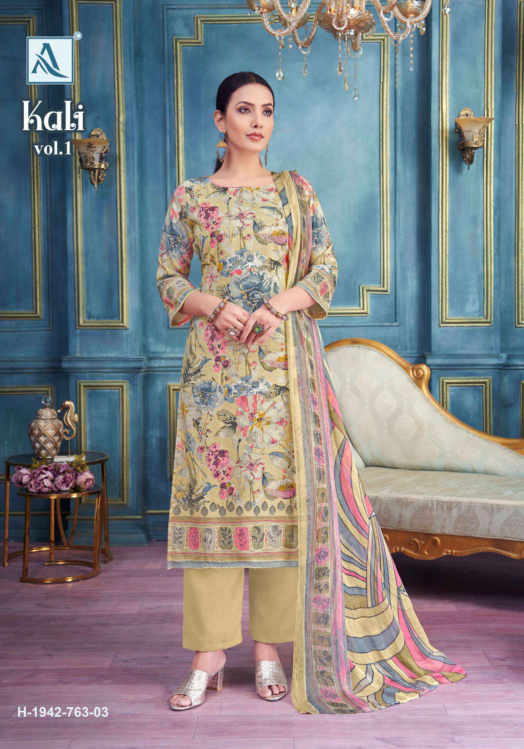 Alok Kali Viscouse Dress Material Wholesale Price ( 4 pcs Catalogue )