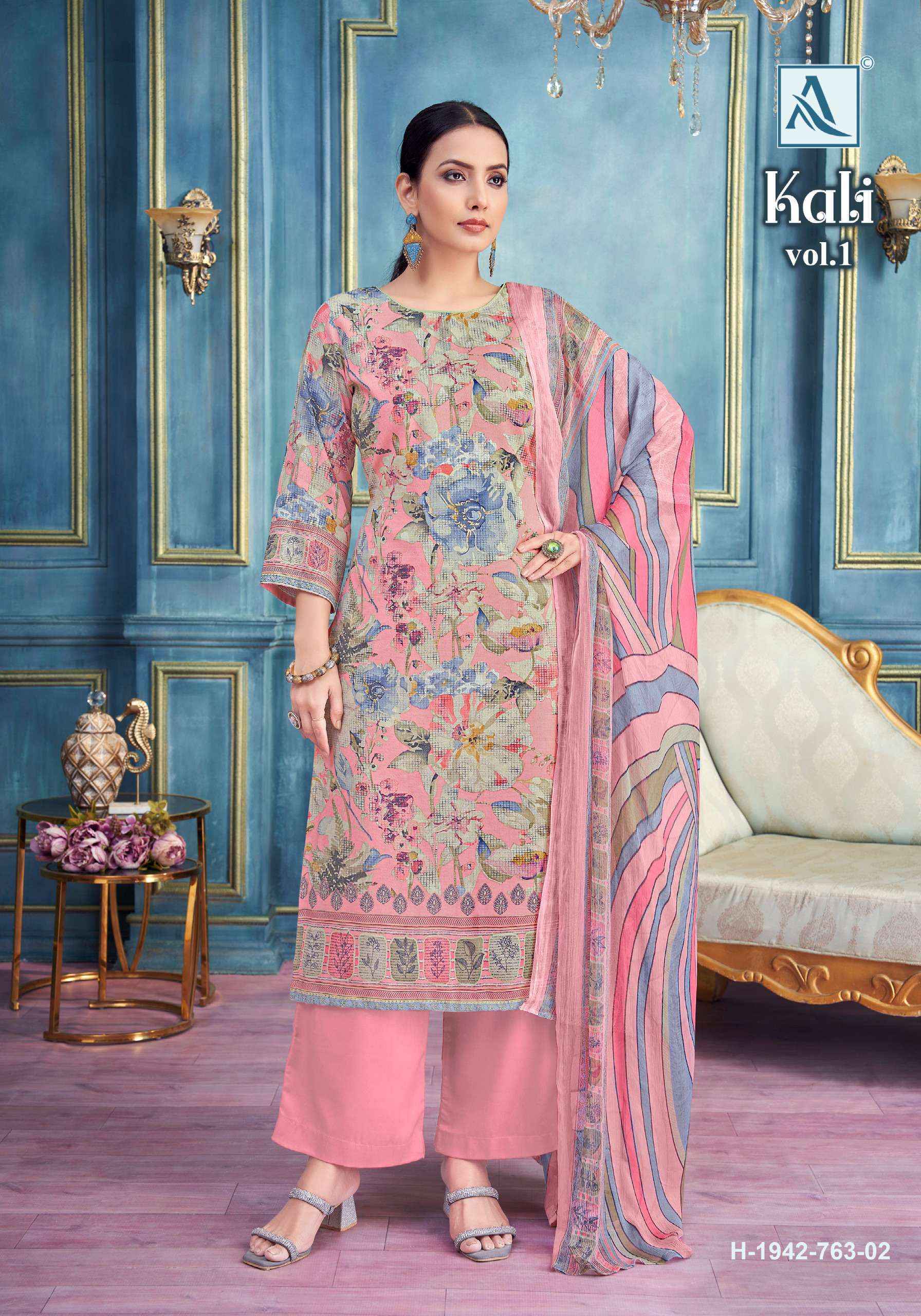 Alok Kali Viscouse Dress Material Wholesale Price ( 4 pcs Catalogue )