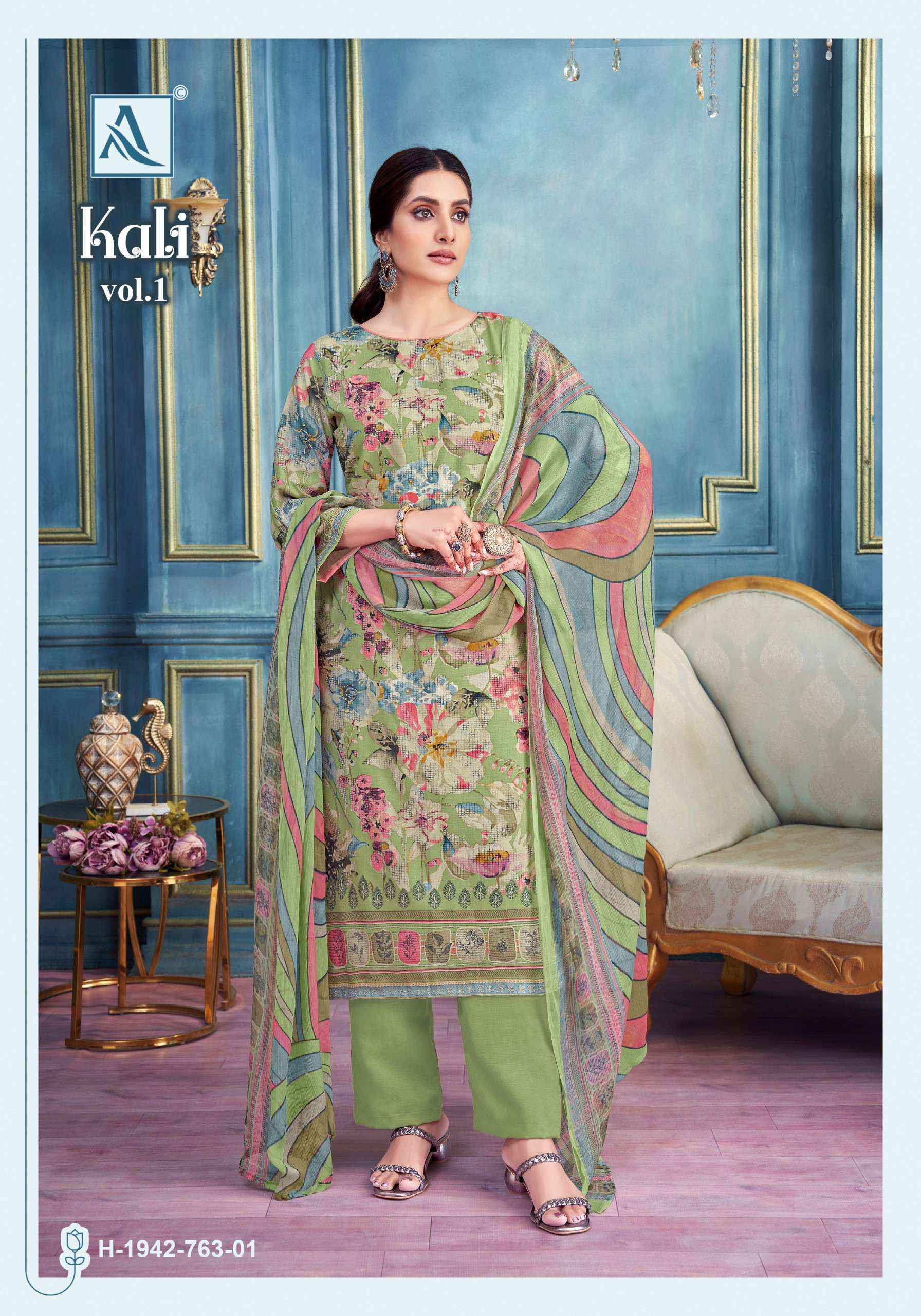 Alok Kali Viscouse Dress Material Wholesale Price ( 4 pcs Catalogue )
