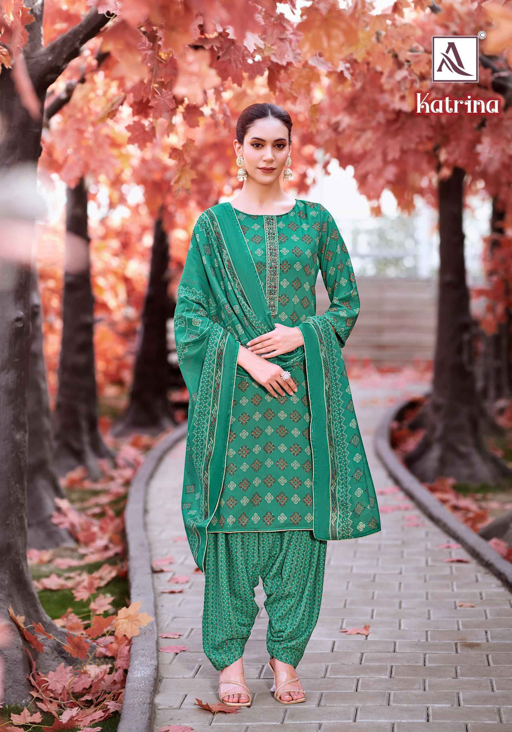 ALOK KATRINA PURE VISCOSE REYON DRESS MATERIAL AT WHOLESALE PRICE ( 6 PCS CATALOGUE )