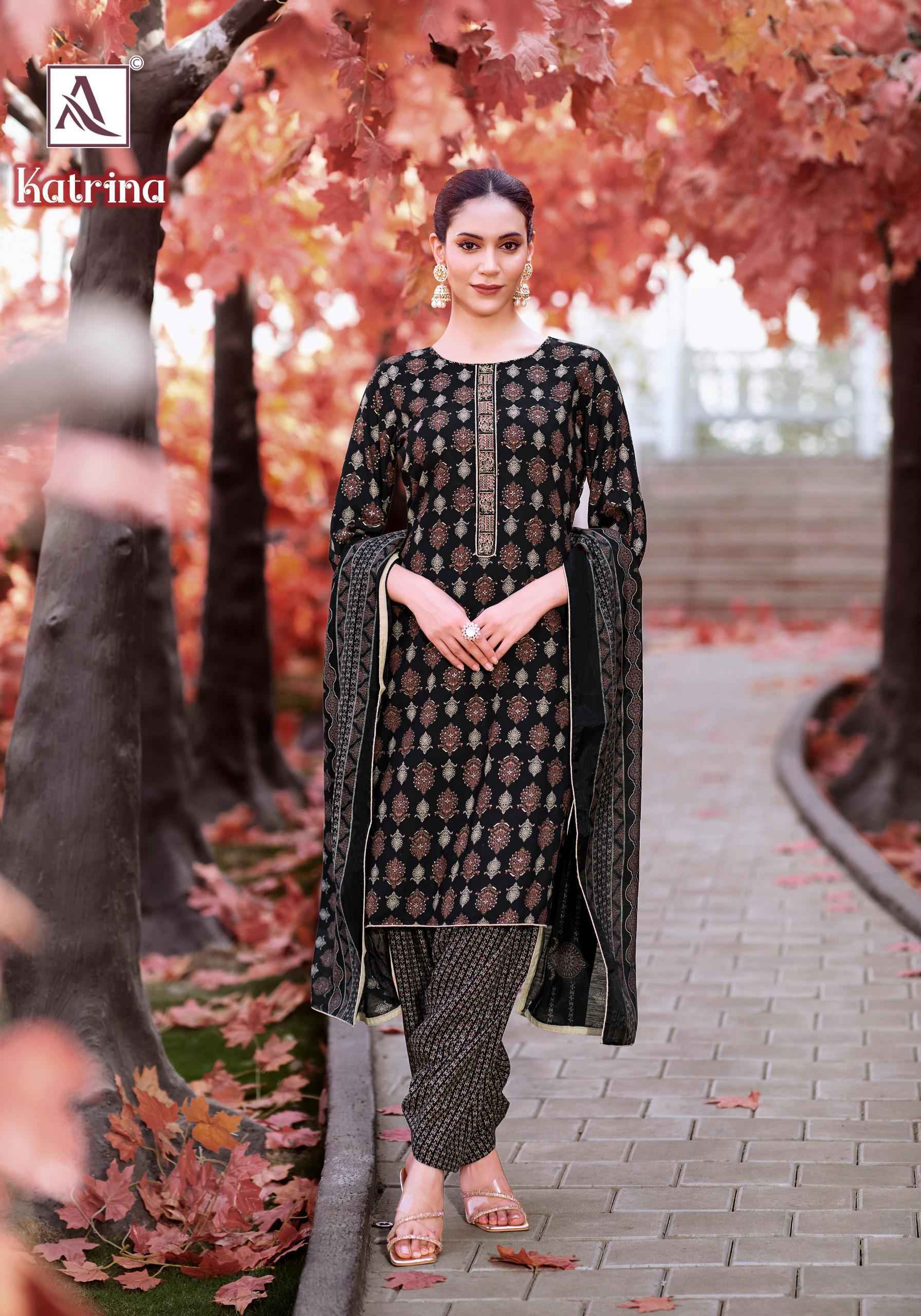 ALOK KATRINA PURE VISCOSE REYON DRESS MATERIAL AT WHOLESALE PRICE ( 6 PCS CATALOGUE )