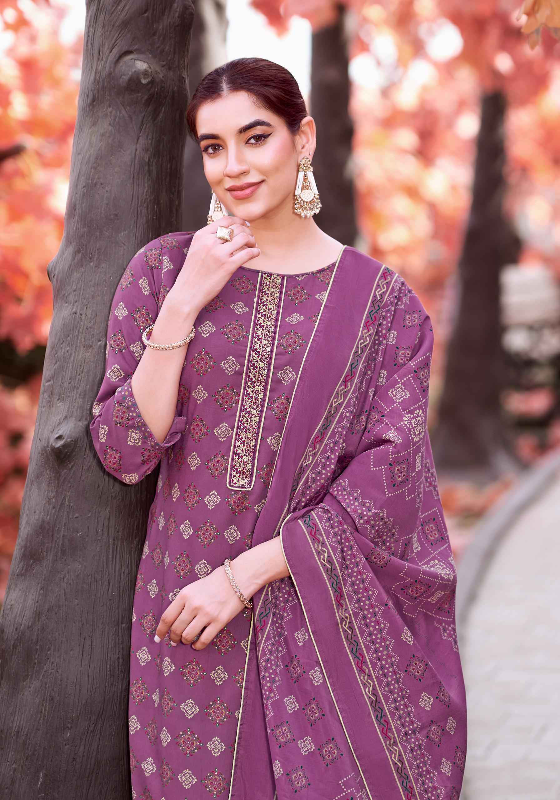 ALOK KATRINA PURE VISCOSE REYON DRESS MATERIAL AT WHOLESALE PRICE ( 6 PCS CATALOGUE )