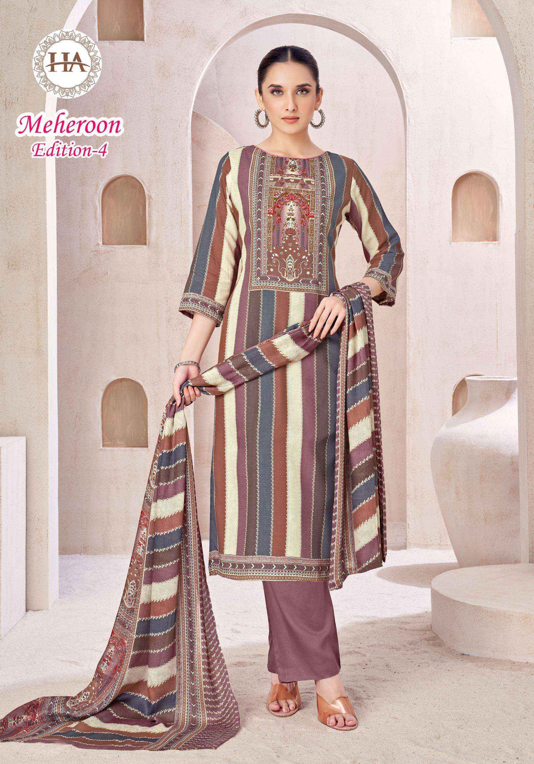 ALOK SUITS MEHEROON EDITION VOL 4 VISCOSE PRINT WITH FANCY SUIT WHOLESALE RATE ( 6 PCS CATALOG )