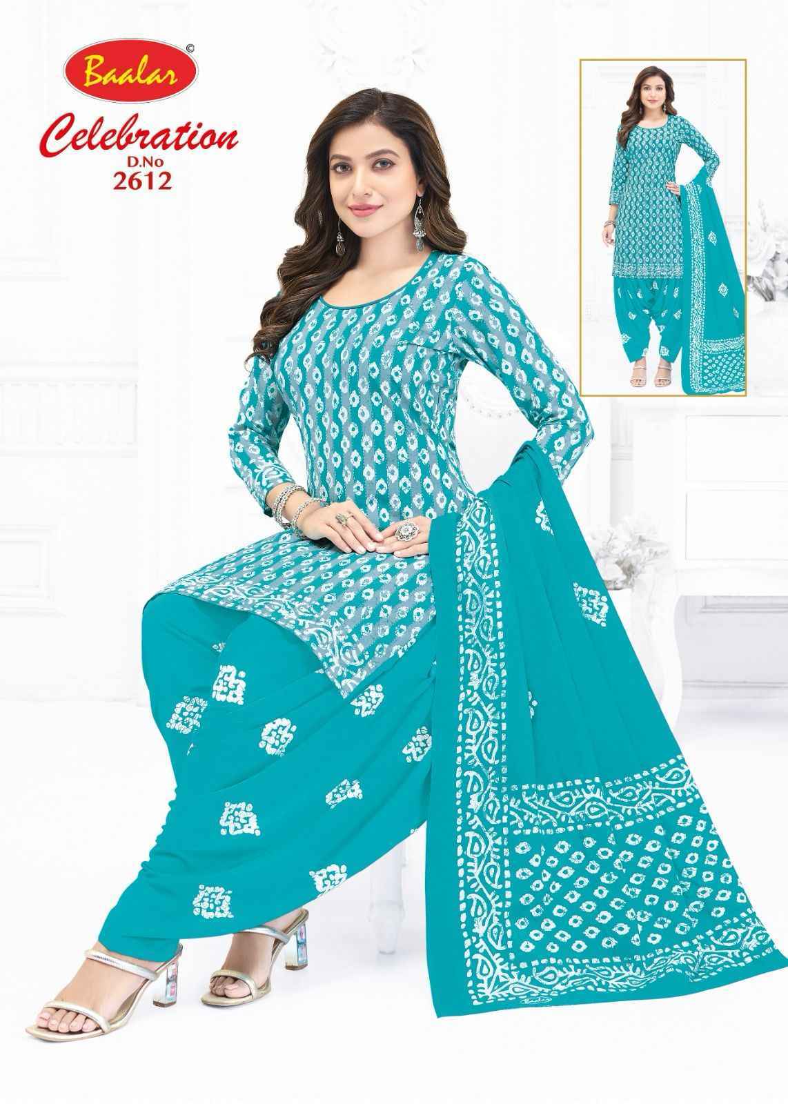 Baalar Celebration Vol 26 Cotton Dress Material Latest Catalog ( 16 pcs Catalogue )