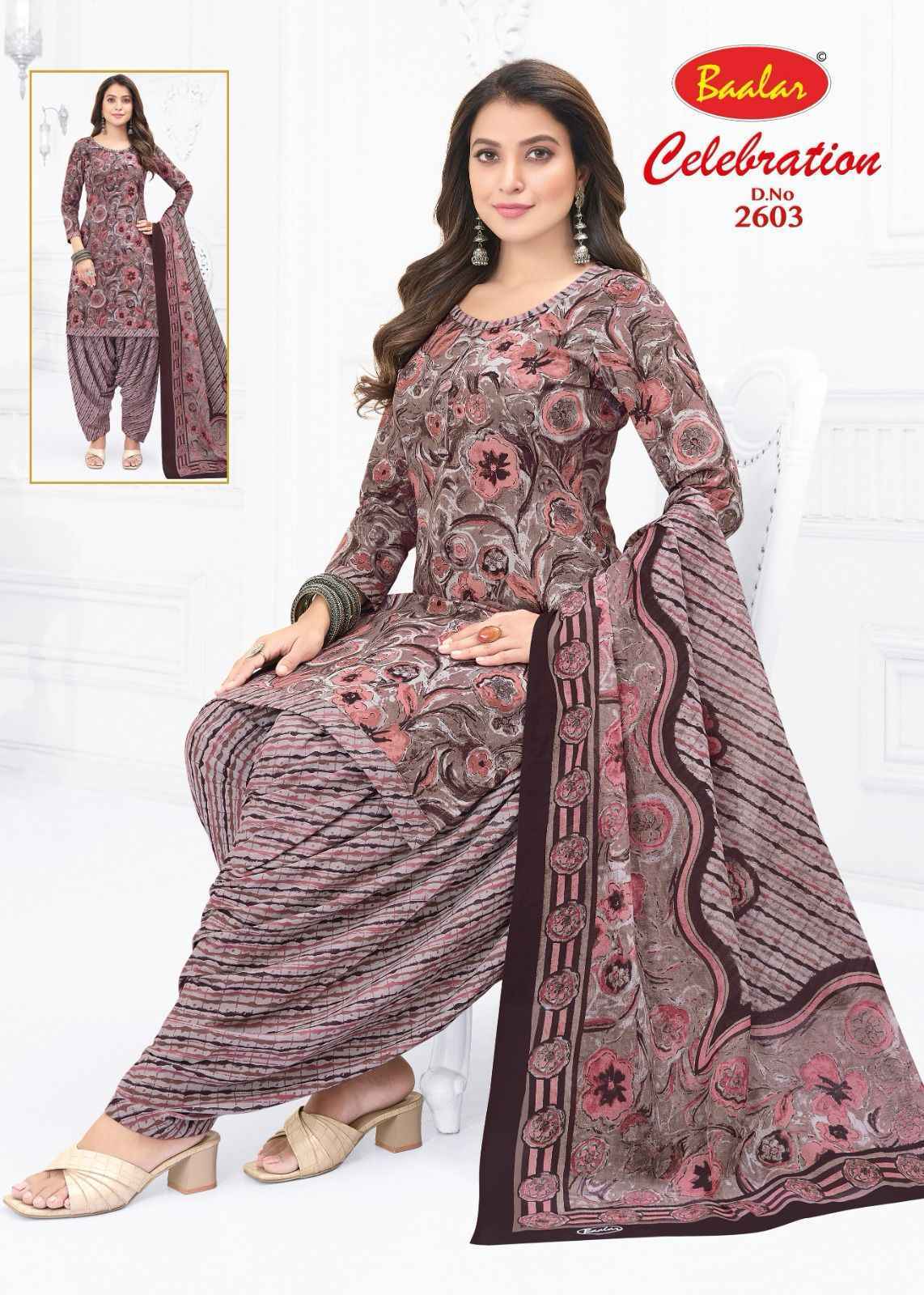 Baalar Celebration Vol 26 Cotton Dress Material Latest Catalog ( 16 pcs Catalogue )