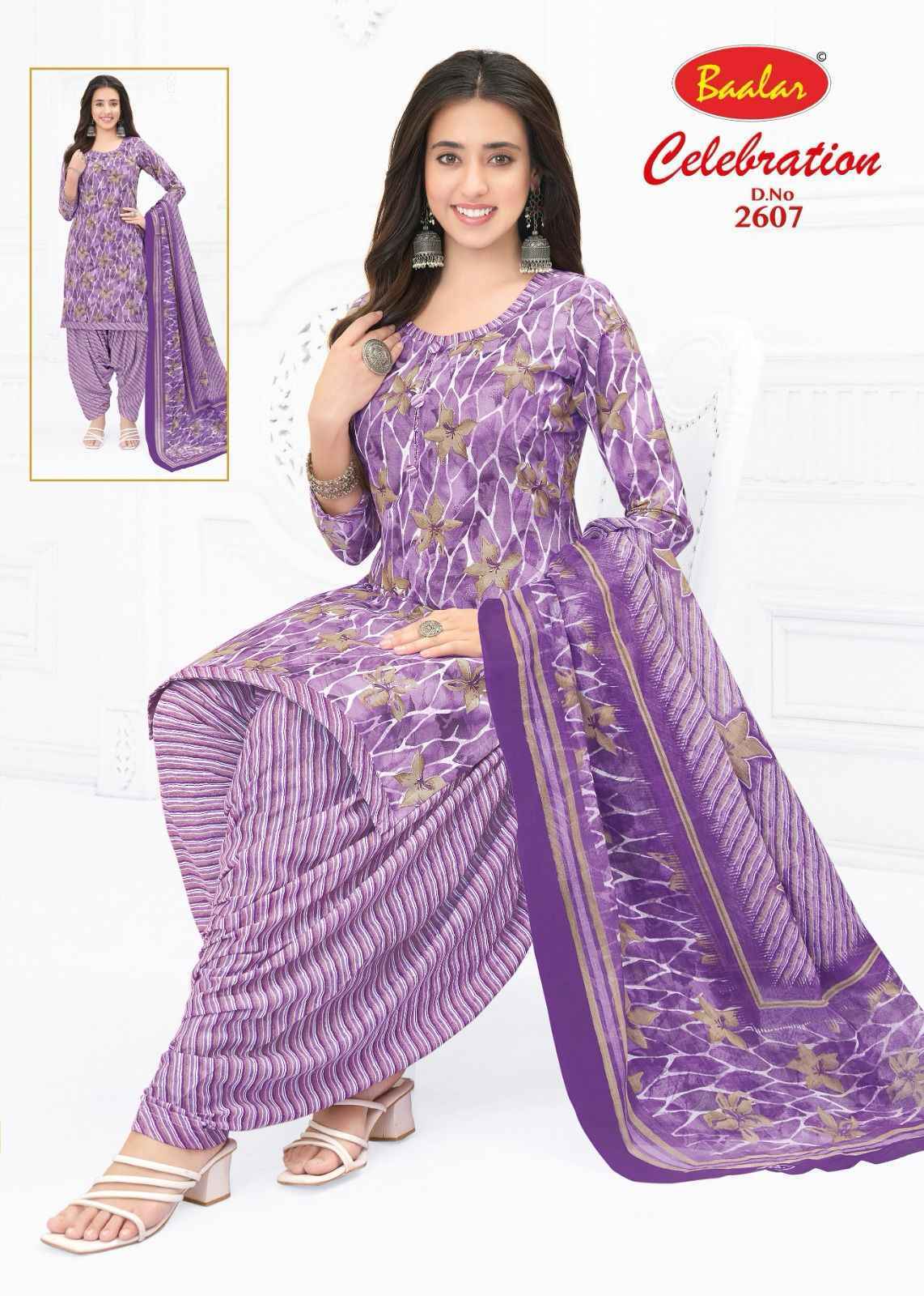 Baalar Celebration Vol 26 Cotton Dress Material Latest Catalog ( 16 pcs Catalogue )