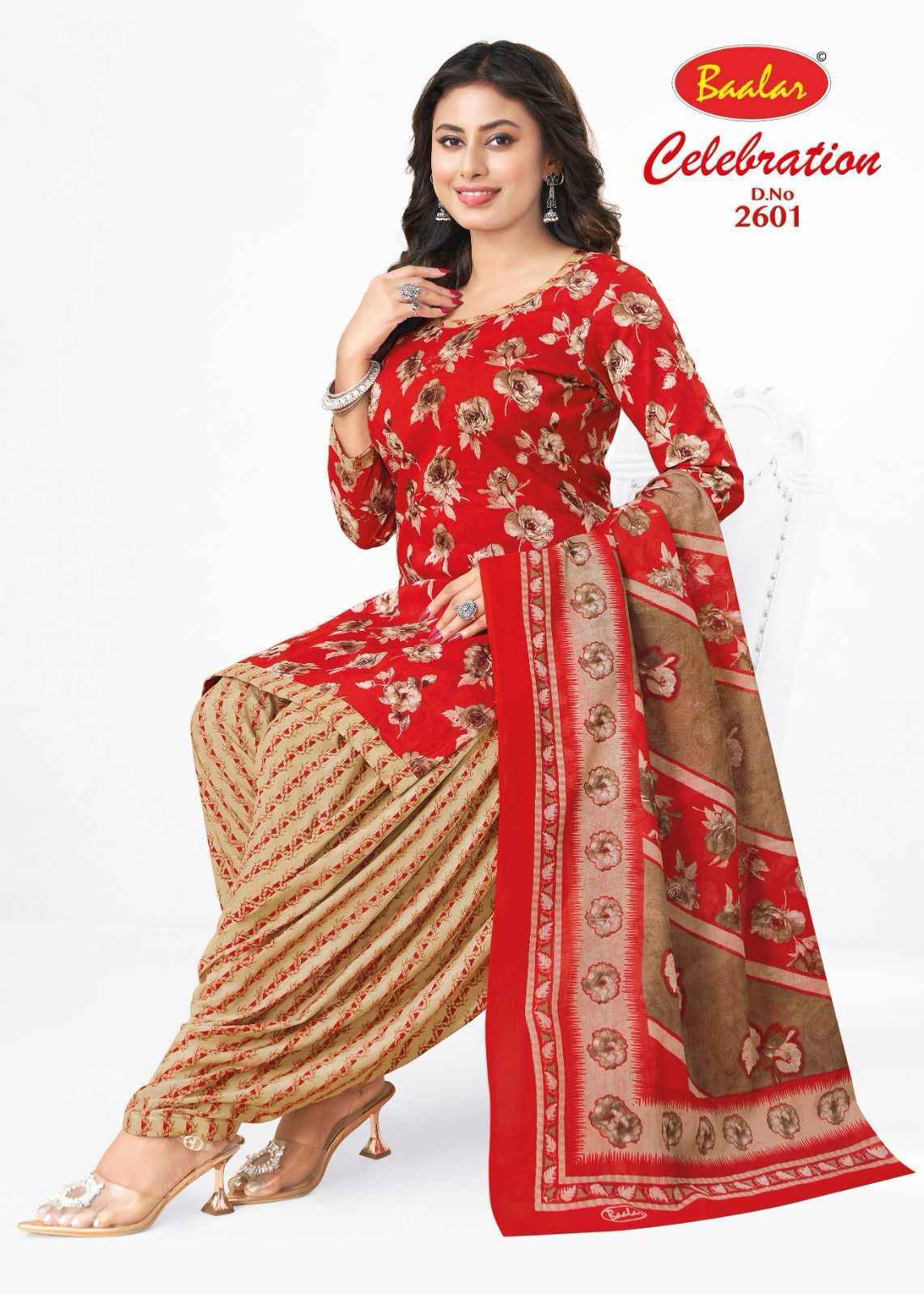 Baalar Celebration Vol 26 Cotton Dress Material Latest Catalog ( 16 pcs Catalogue )