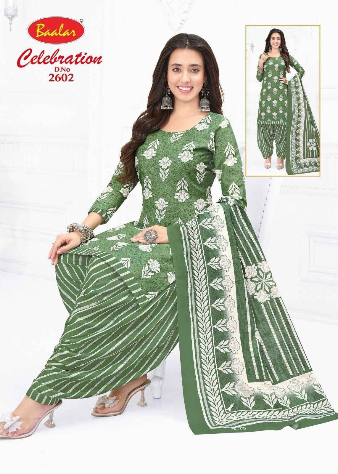 Baalar Celebration Vol 26 Cotton Dress Material Latest Catalog ( 16 pcs Catalogue )