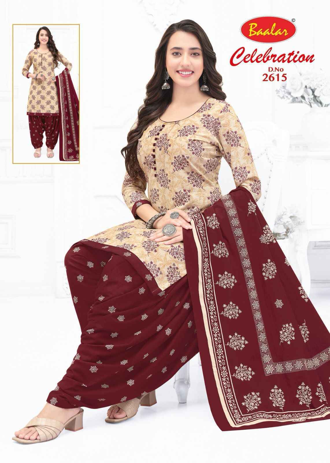 Baalar Celebration Vol 26 Cotton Dress Material Latest Catalog ( 16 pcs Catalogue )