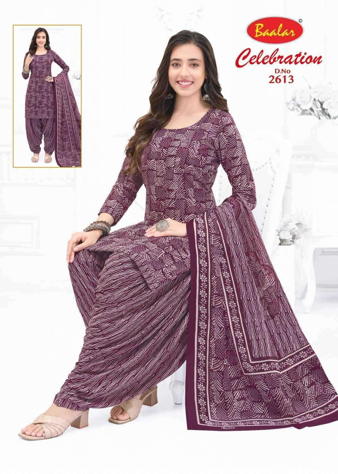 Baalar Celebration Vol 26 Cotton Dress Material Latest Catalog ( 16 pcs Catalogue )
